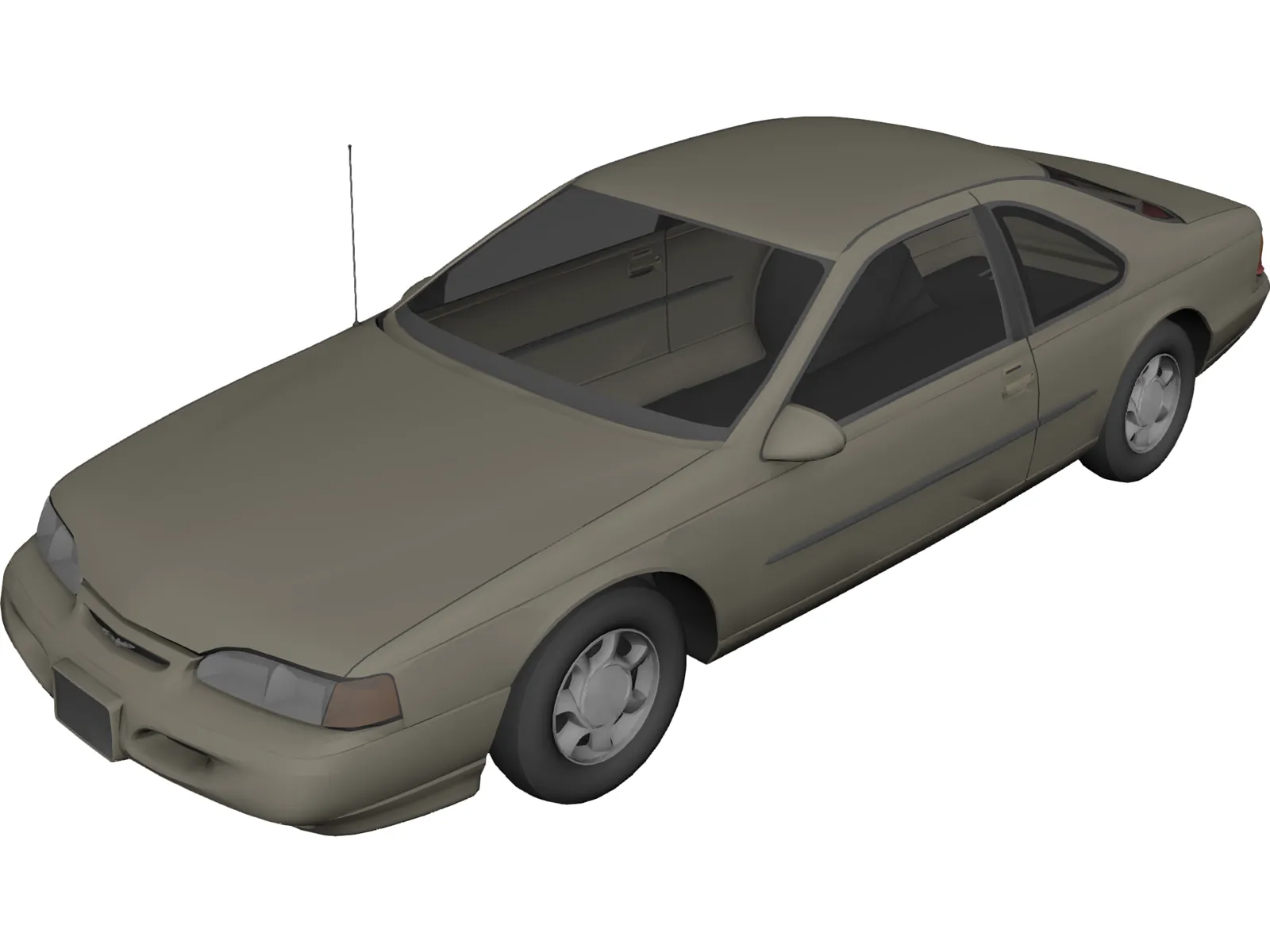 Ford Thunderbird (1996) 3D Model main preview