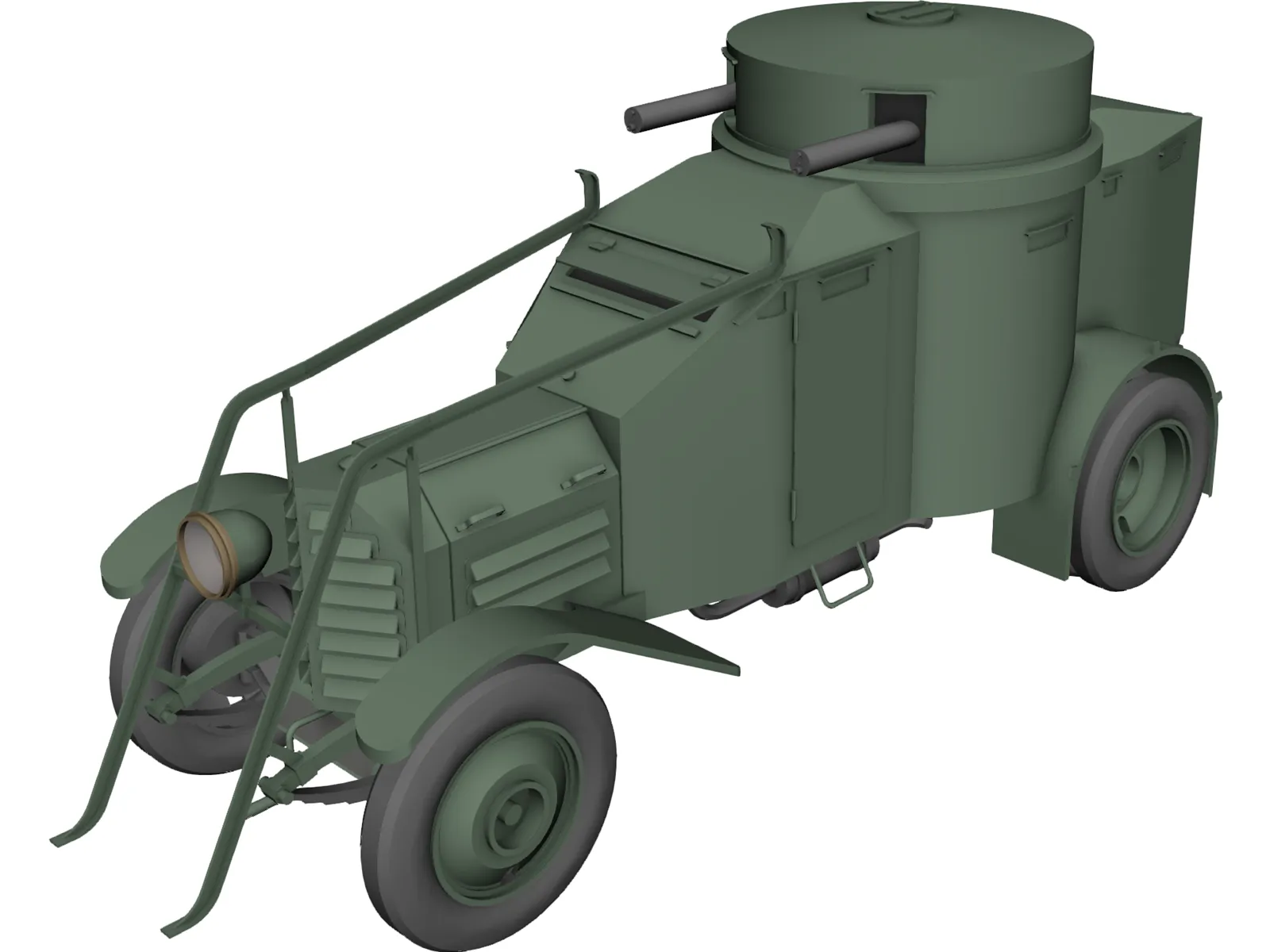 Lancia LZM 3D Model main preview