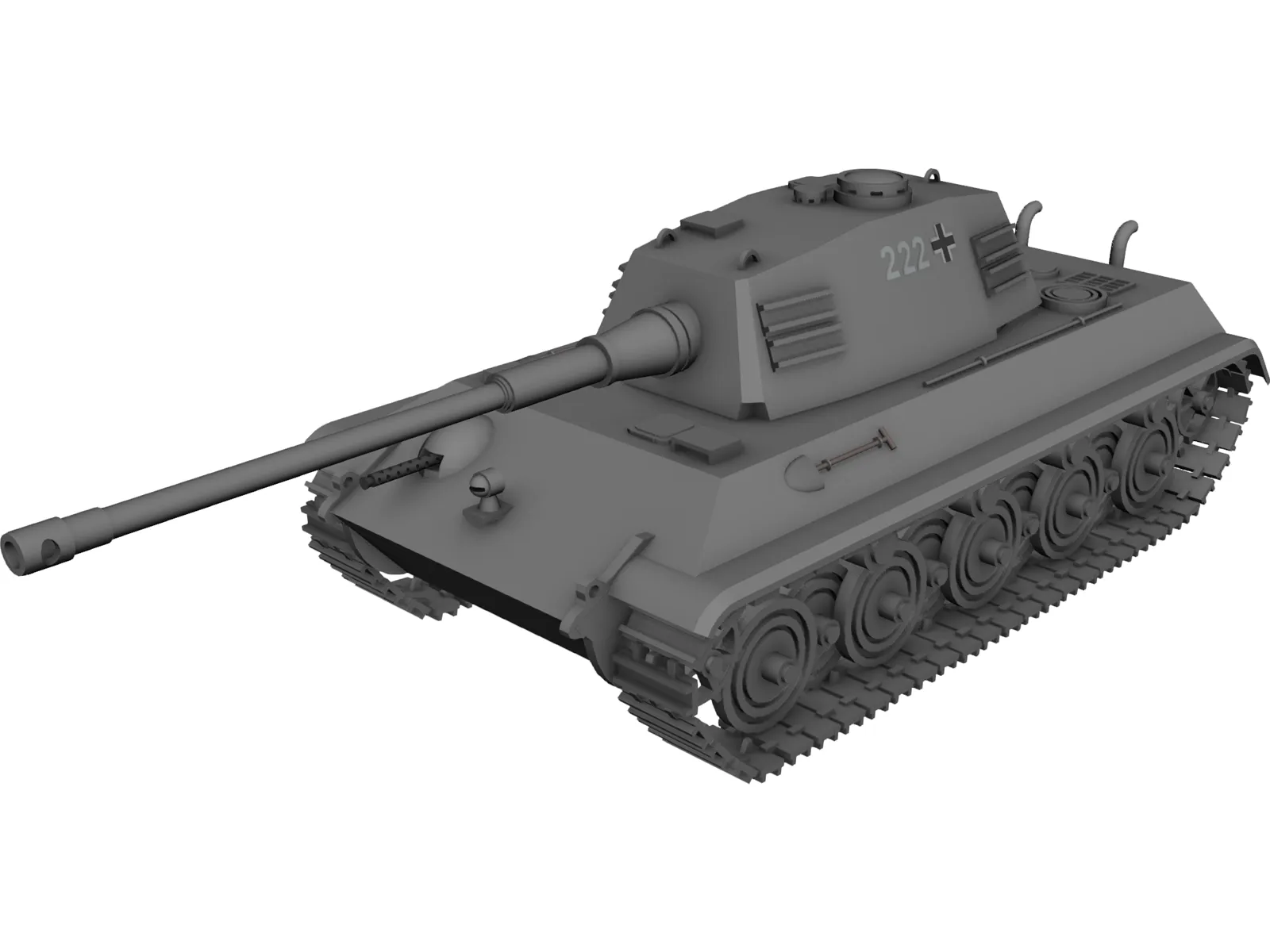 Panther PzKw V 3D Model main preview