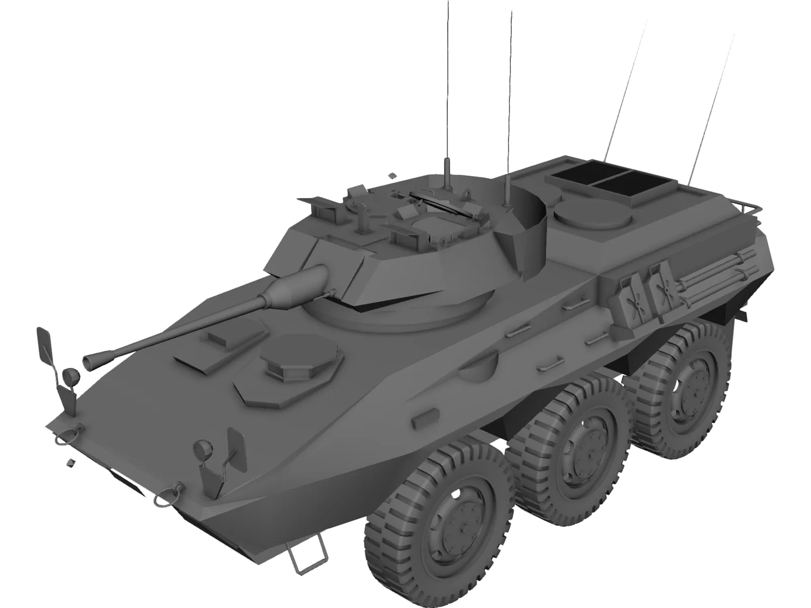 Mowag Piranha 3D Model main preview
