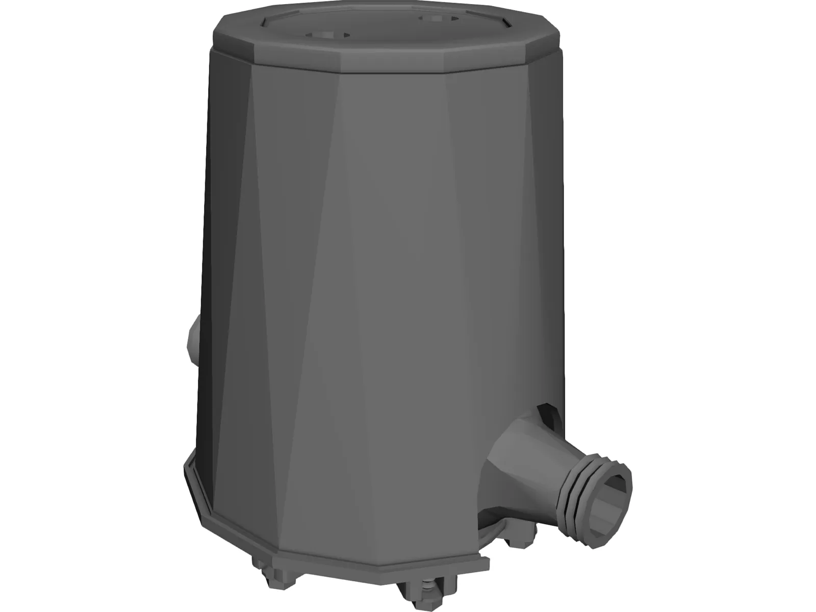 Water Meter 3D Model main preview