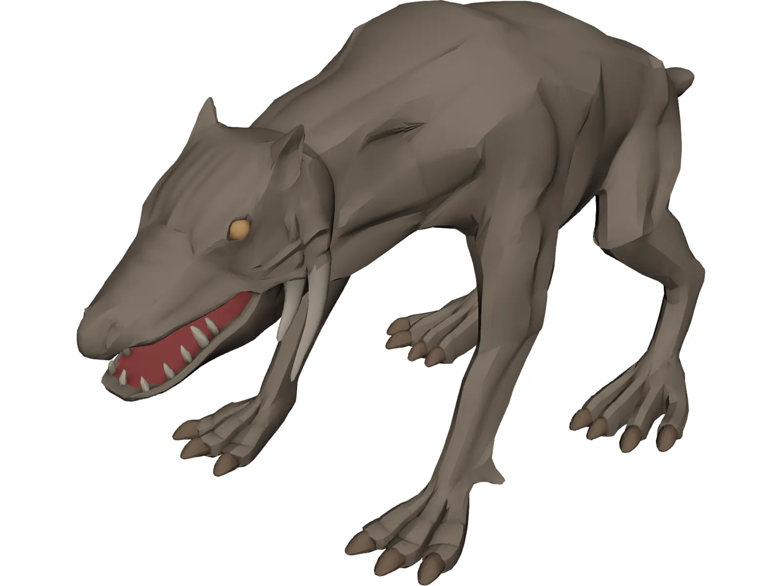 Mr. Tusker Abnormal Creature 3D Model main preview