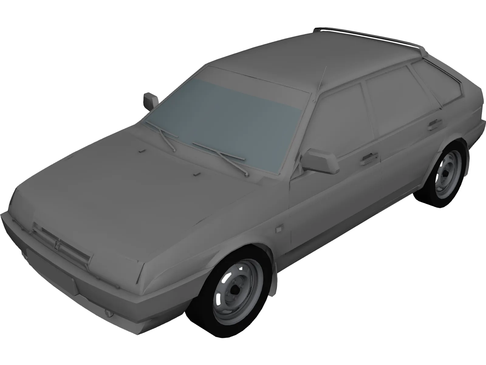 VAZ 21093 Lada Samara 3D Model main preview