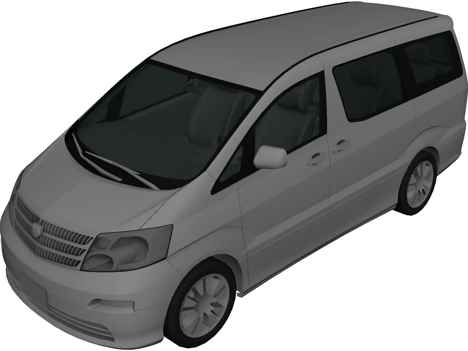 Toyota Alphard 3D Model main preview