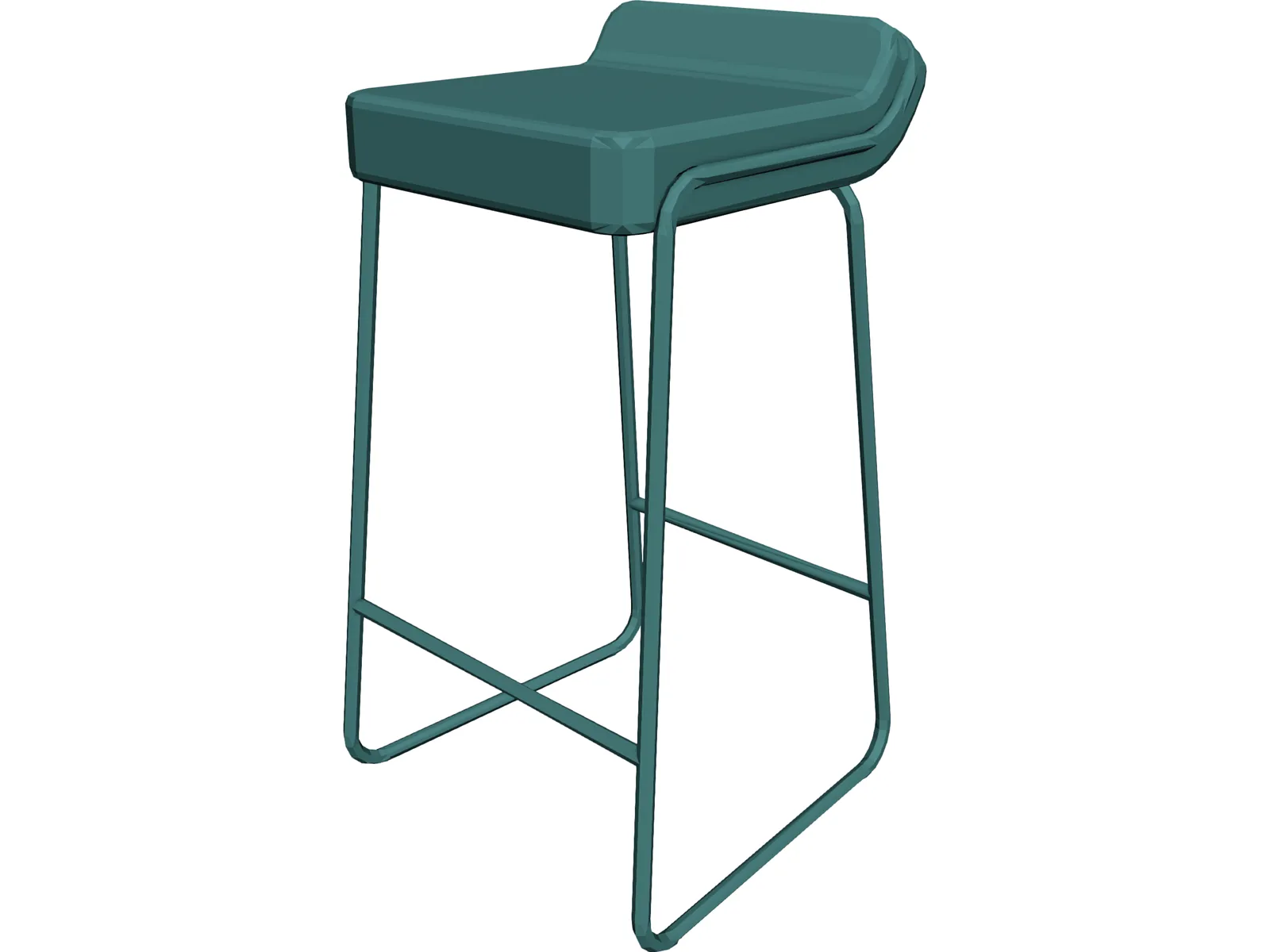 Stool 3D Model main preview