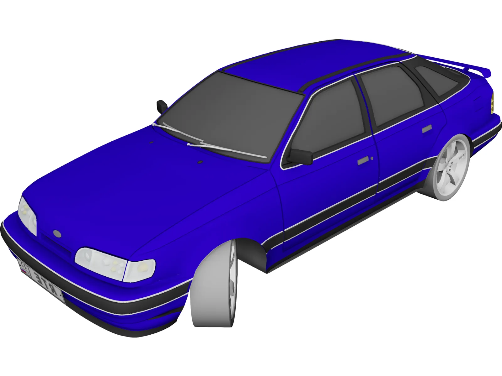 Ford Scorpio 3D Model main preview