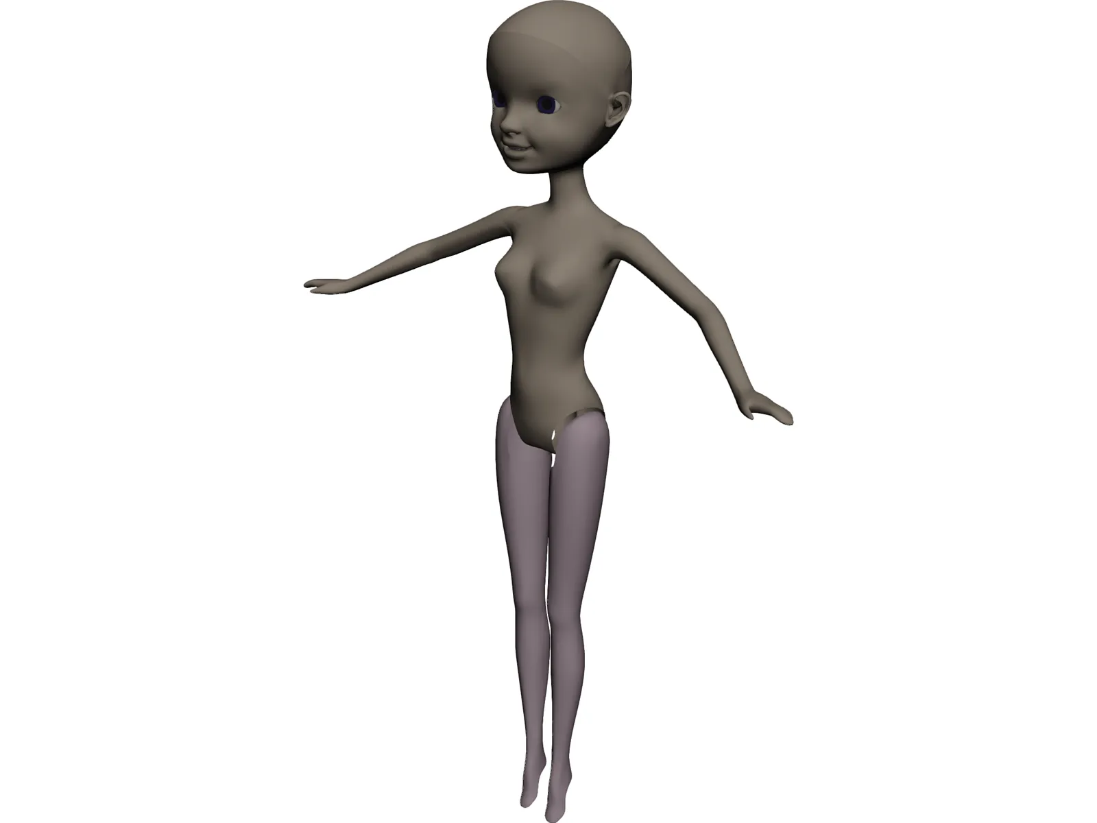 Pink Pixie Fairy 3D Model main preview