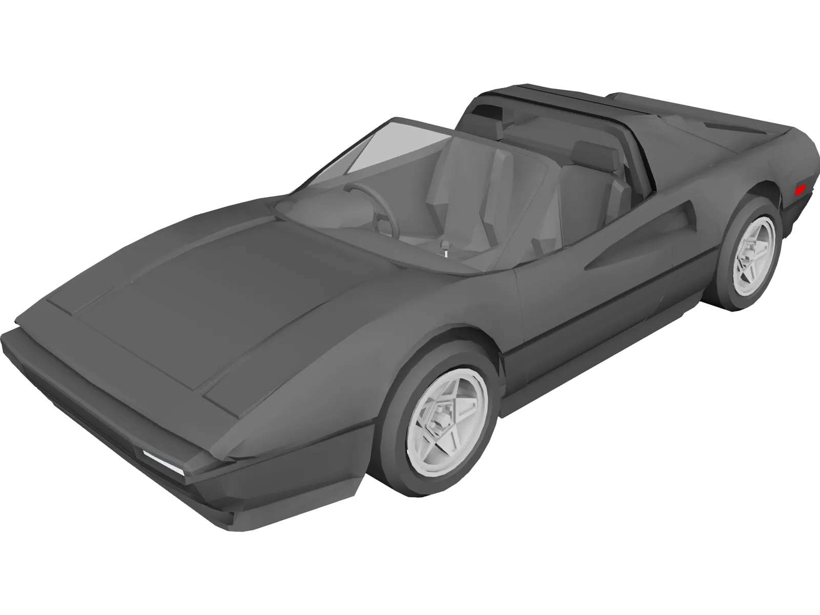 Ferrari 308 GTS 3D Model main preview
