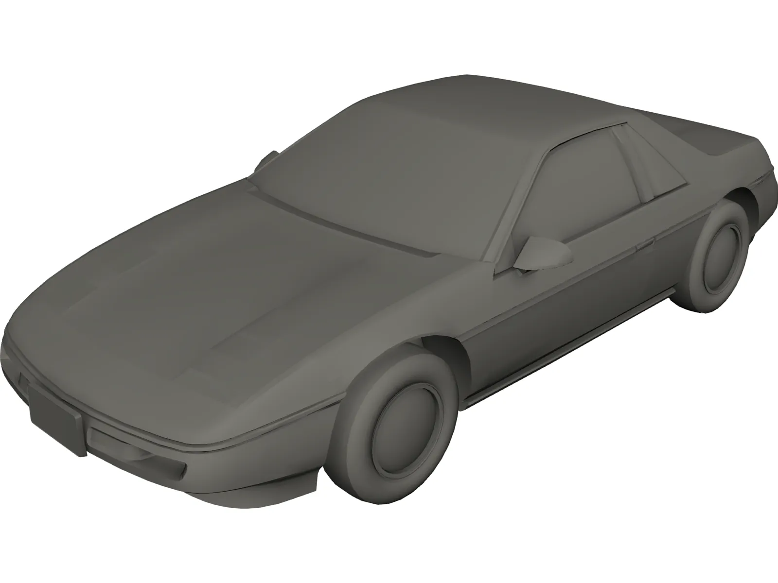 Pontiac Fiero GT 3D Model main preview