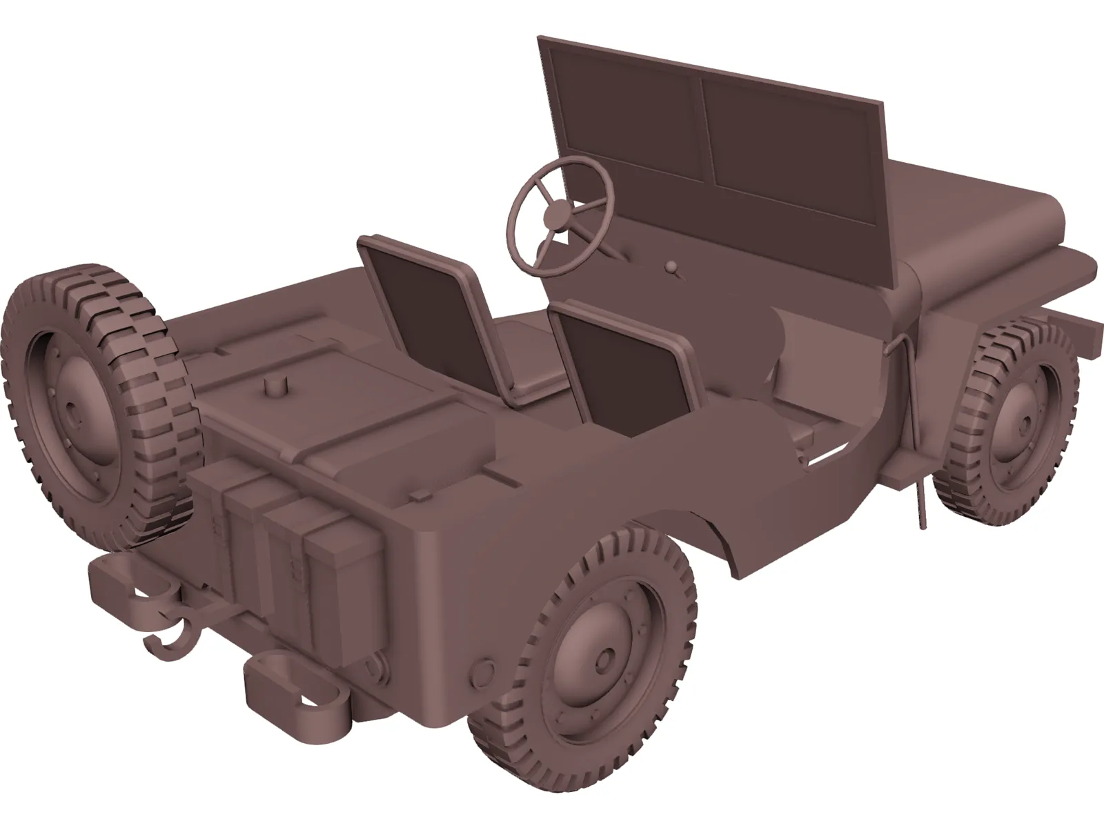 Jeep Willys (1942) 3D Model main preview