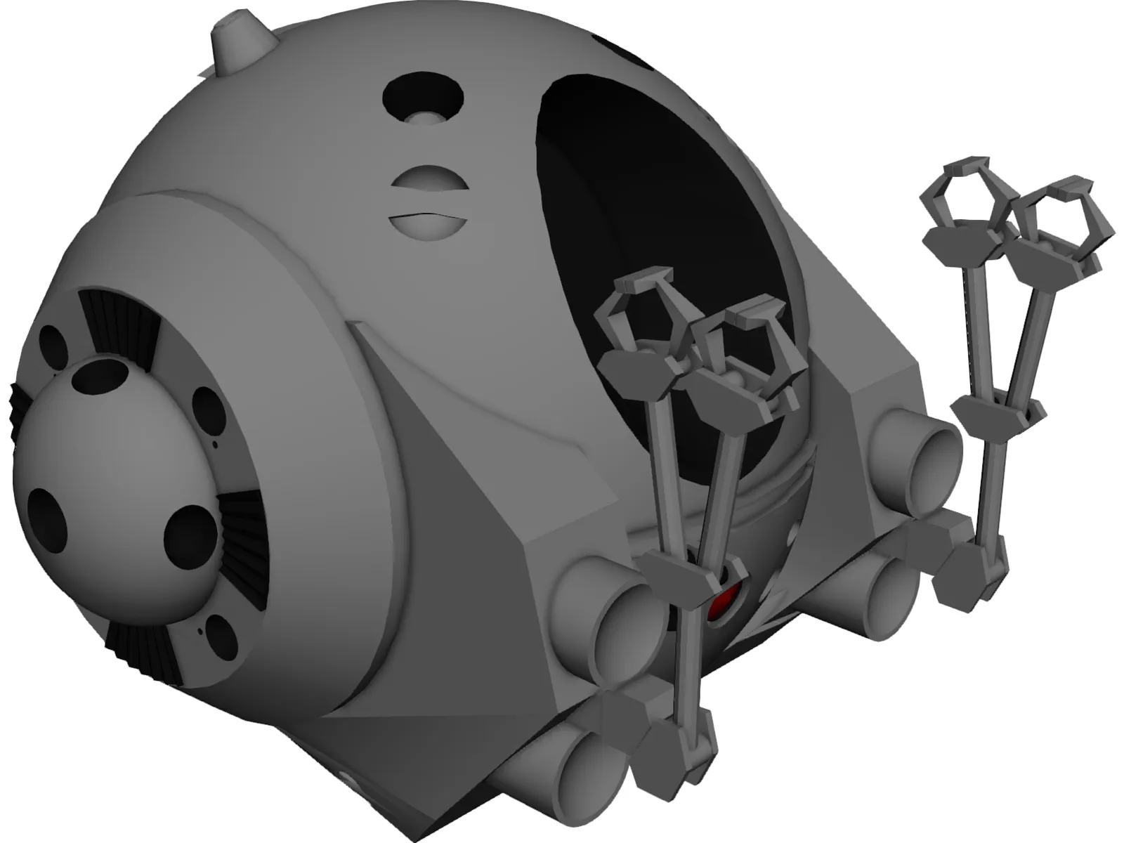 2001 Work Pod 3D Model main preview