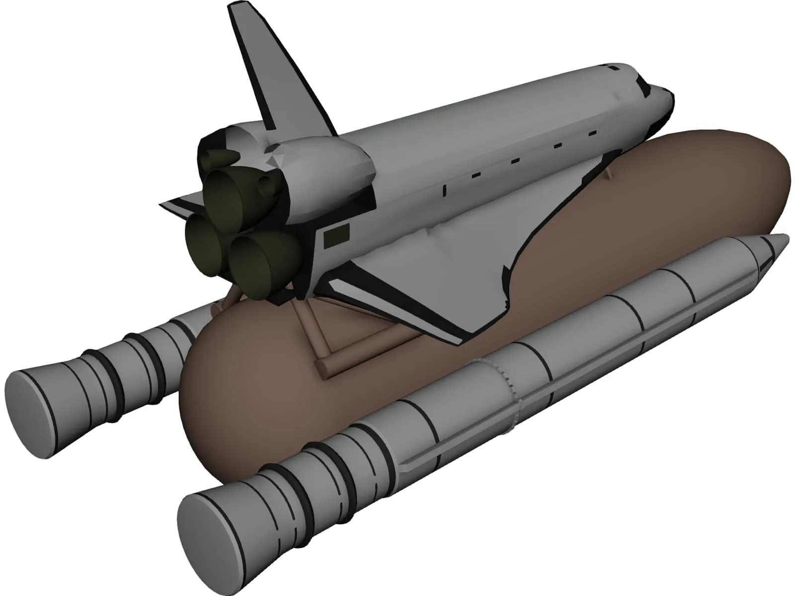 Space Shuttle Challenger 3D Model main preview