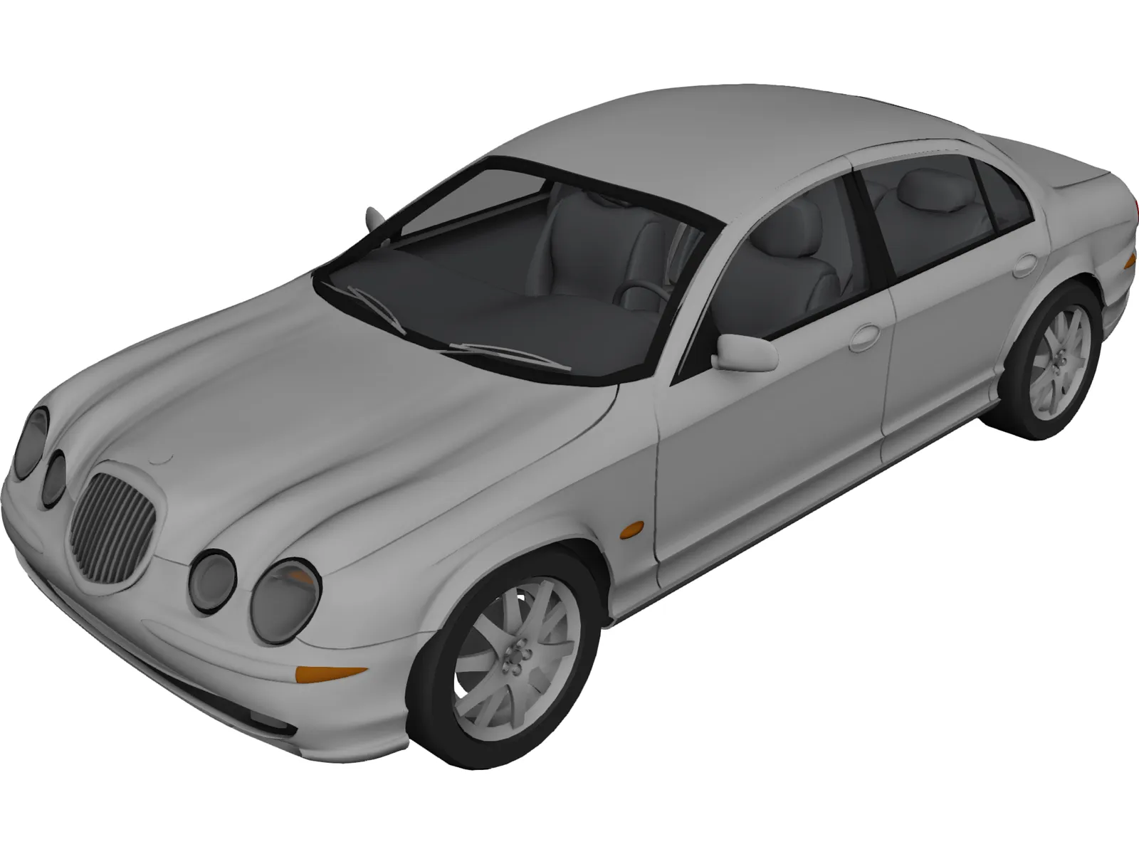 Jaguar S-Type (1998) 3D Model main preview