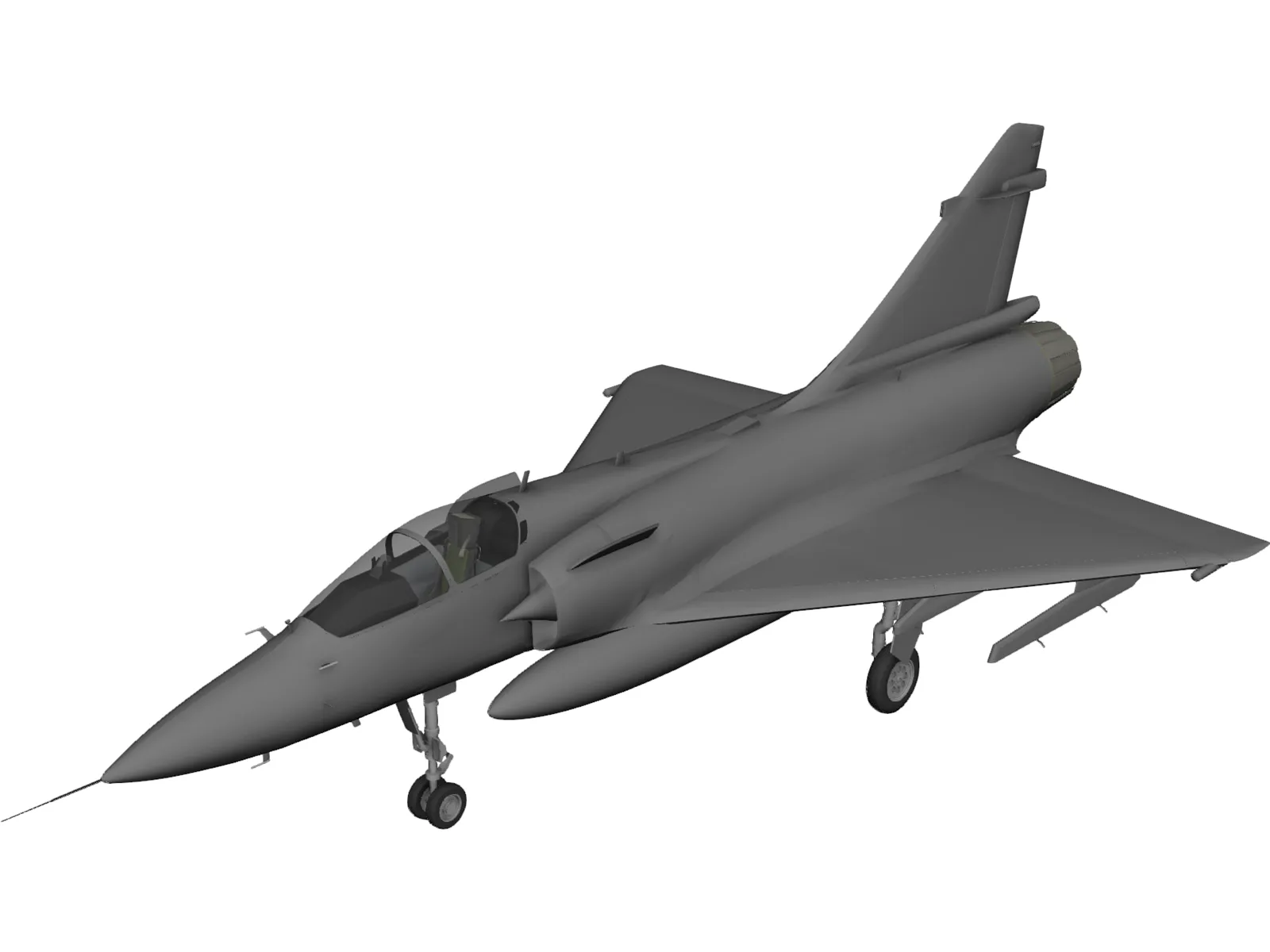 Dassault Mirage 2000 3D Model main preview