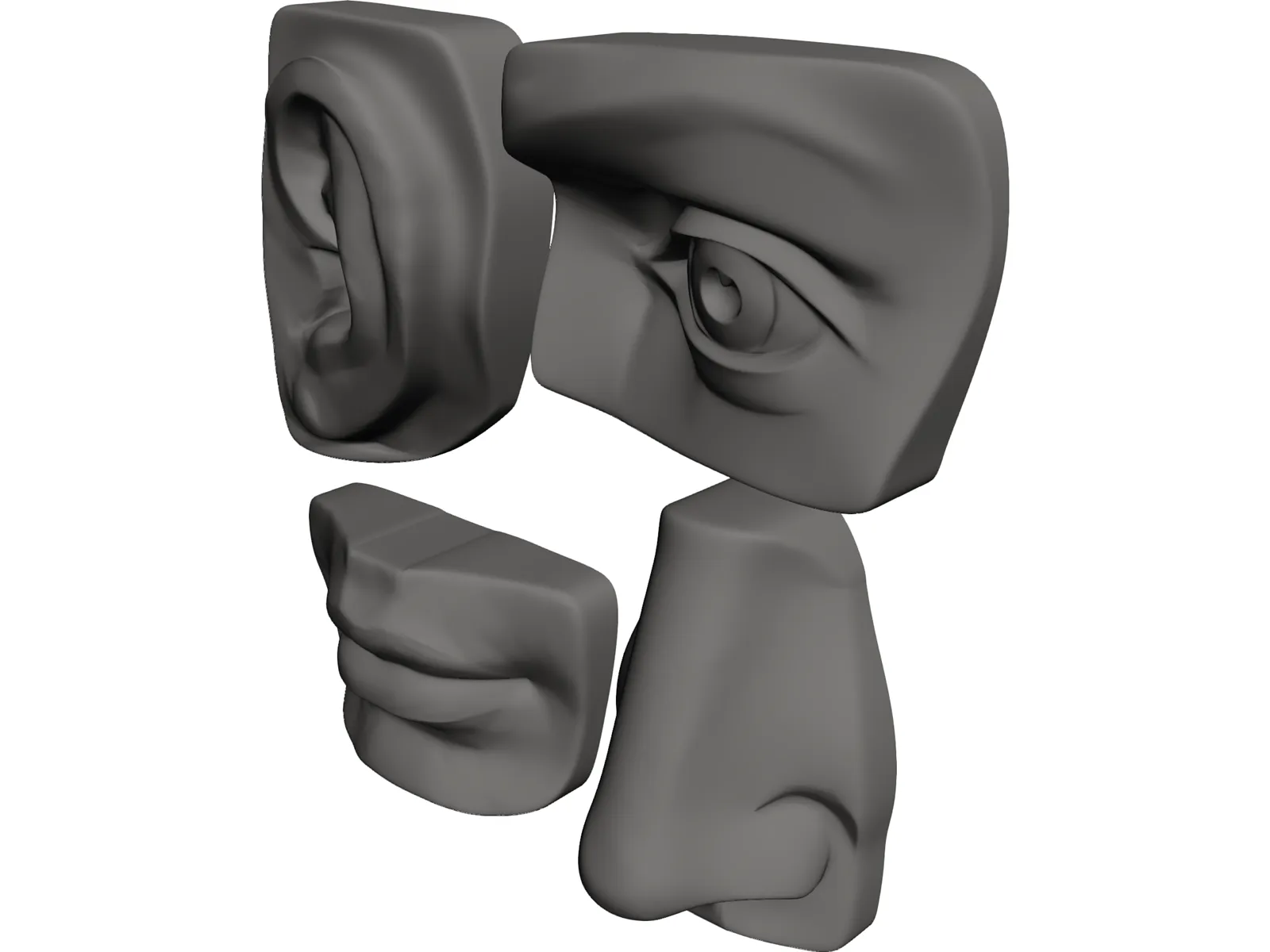 Michelangelo 3D Model main preview