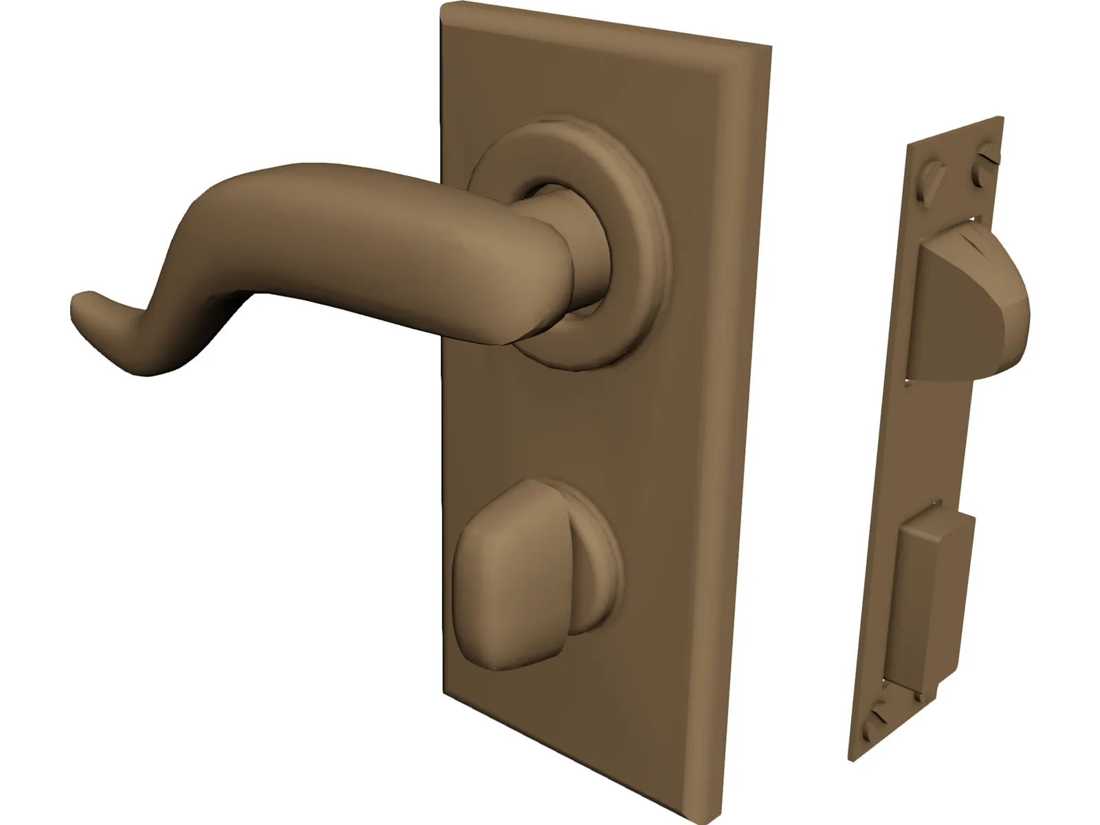 Door Knob 3D Model main preview