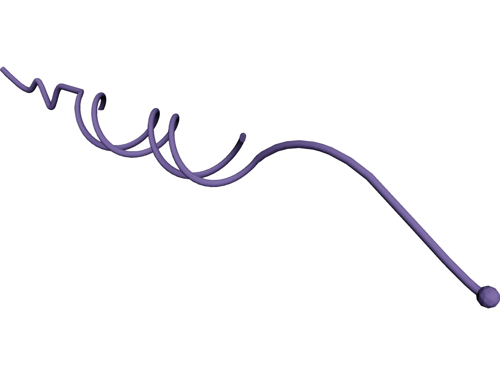 DNA Strand Helix 3D Model main preview