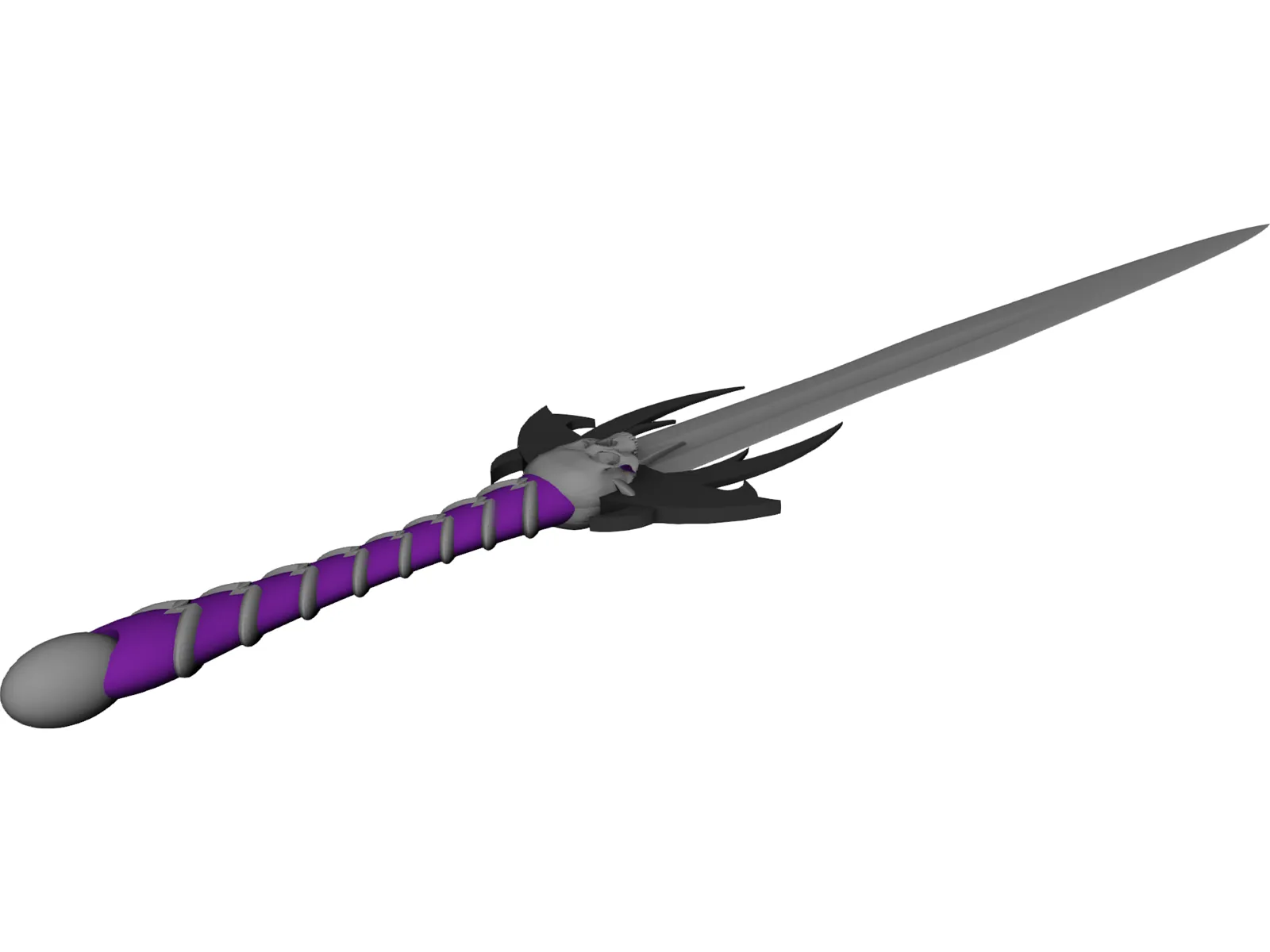 Sword Skull 3D Model main preview