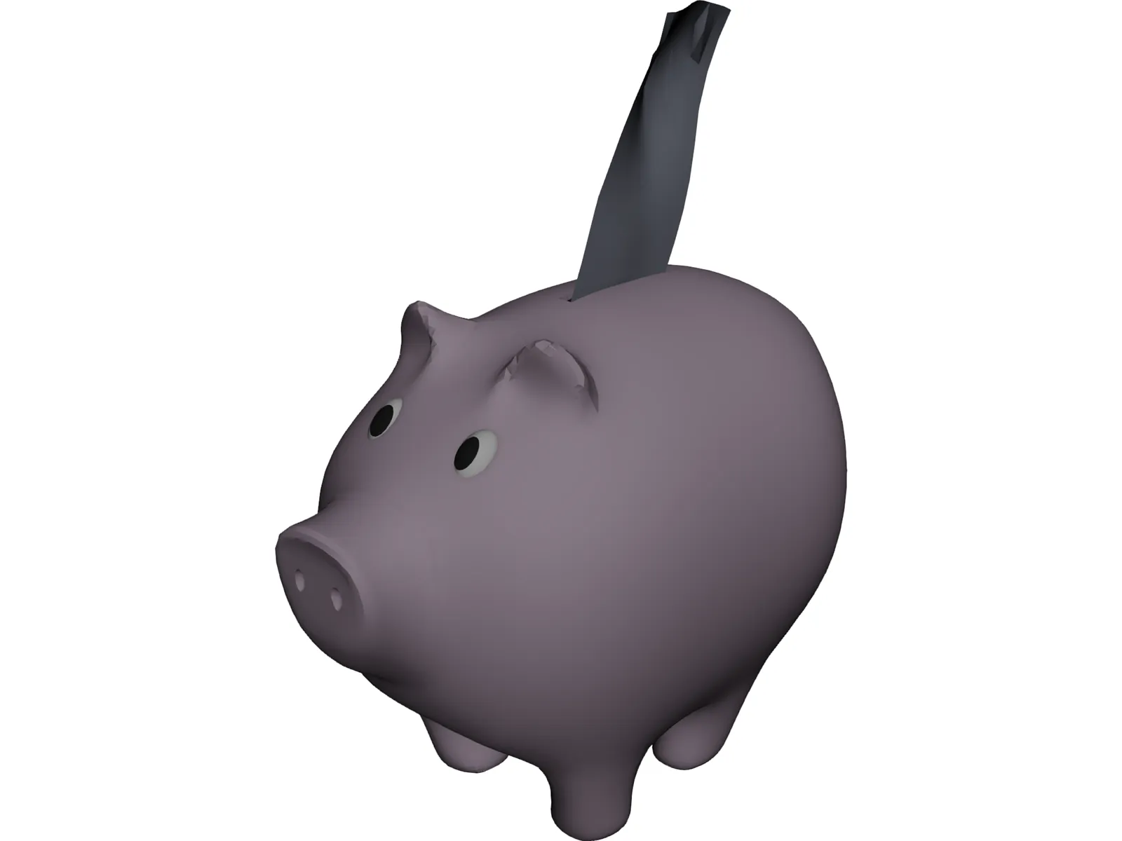 Piggy Bank 3D Model main preview