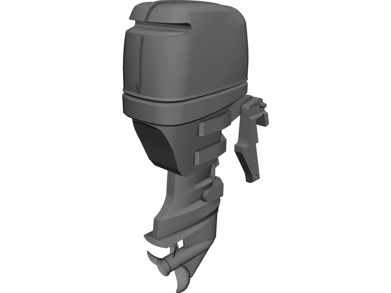 Yamaha F50 Outboard Motor 3D Model main preview