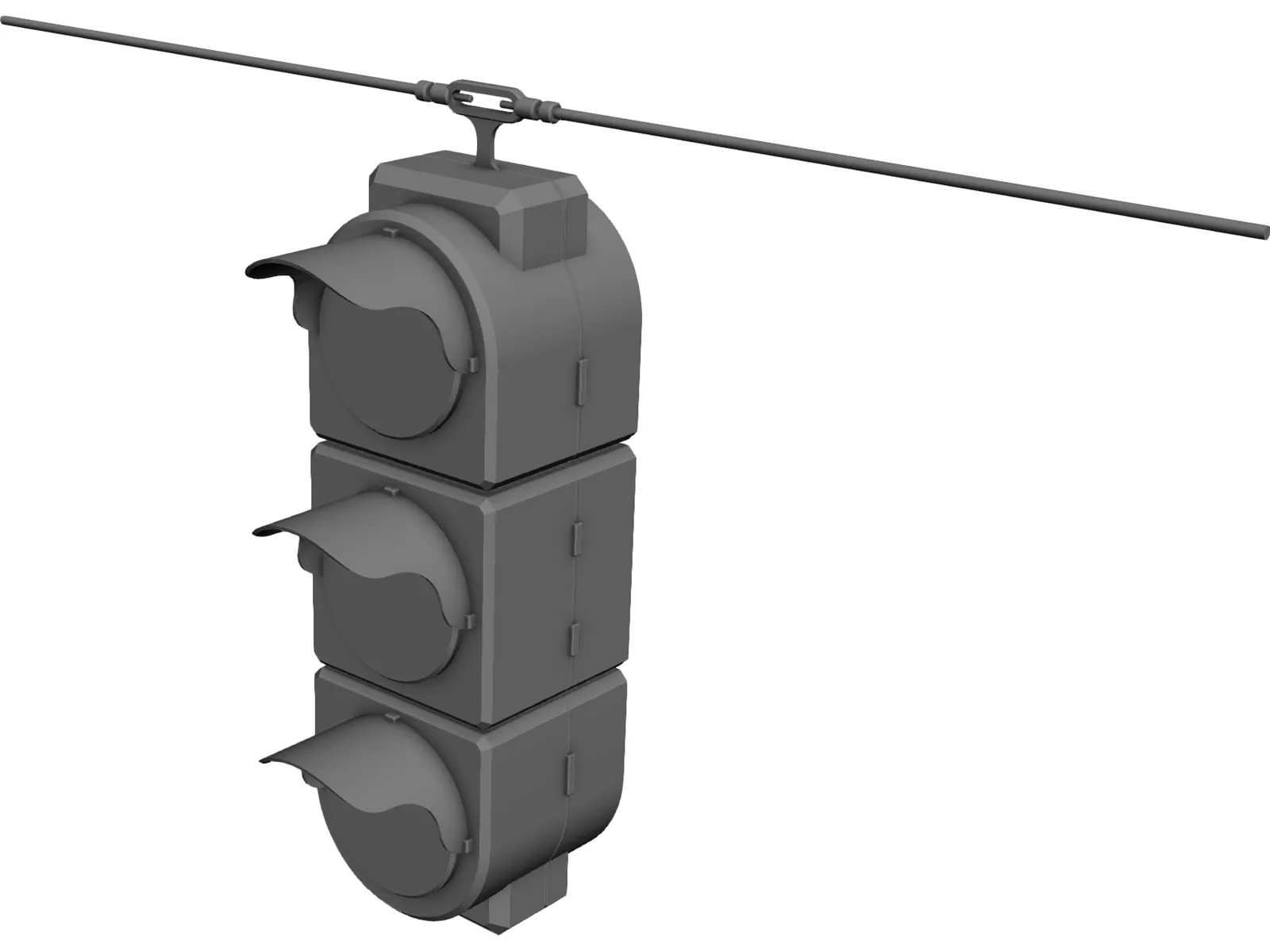 Traffic Light 3D Model main preview