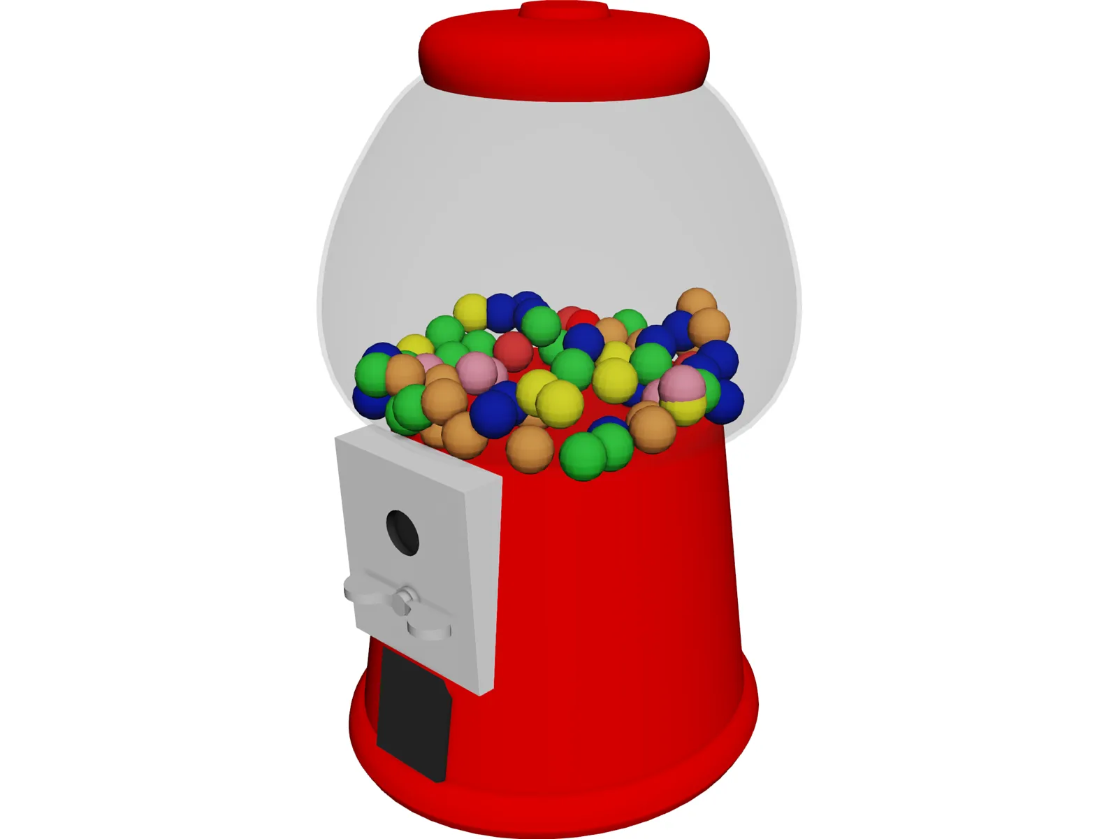 Gumball Machine 3D Model main preview