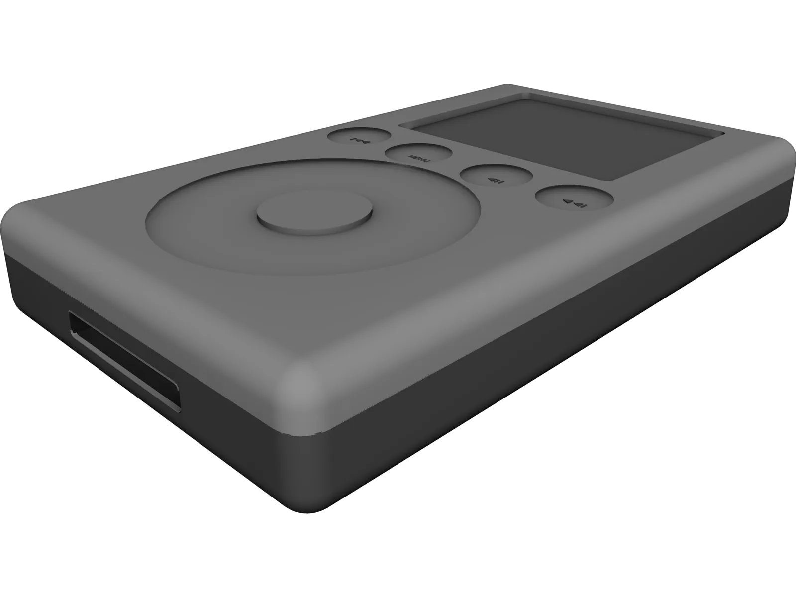 Apple iPod Music Player 3D Model main preview