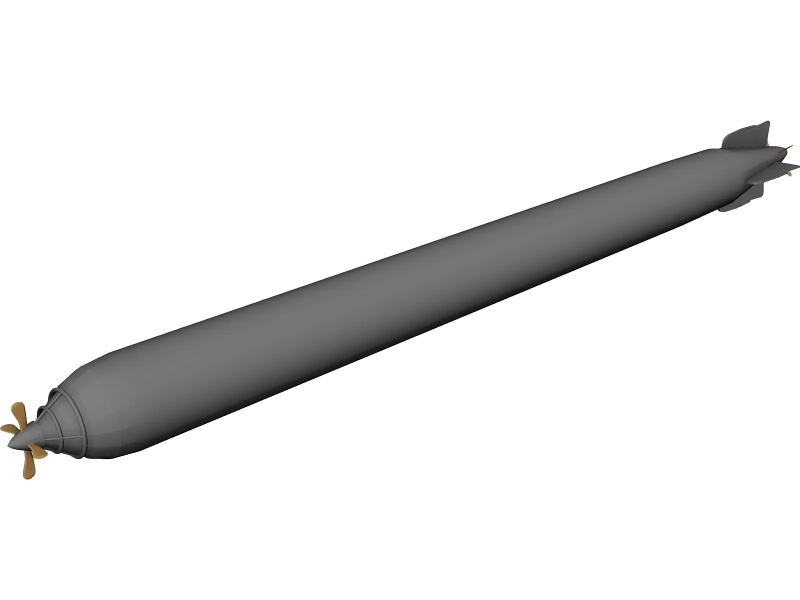 Torpedo 3D Model main preview