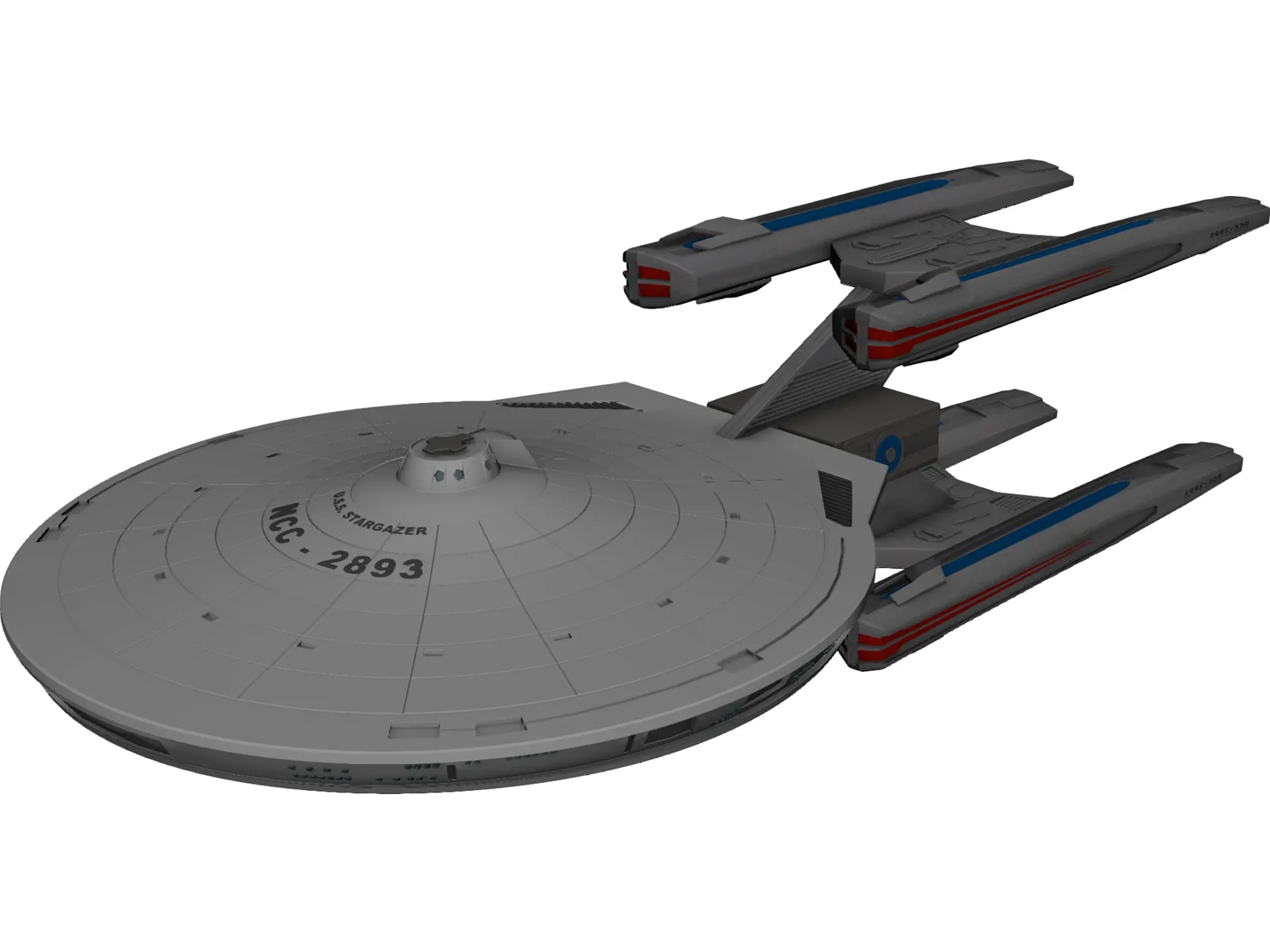 Star Trek Ship 3D Model main preview
