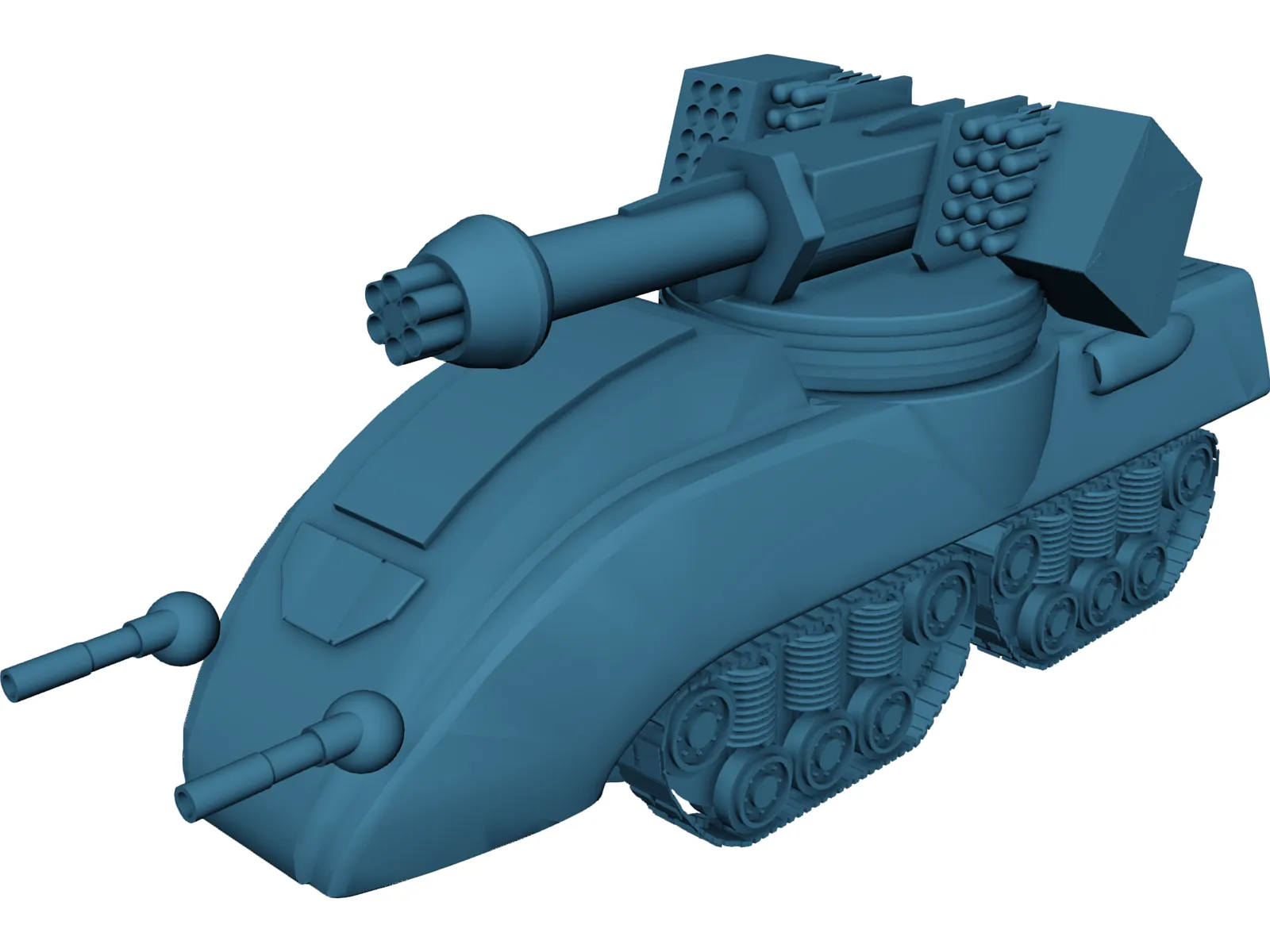 Glory Fire Support Tank 3D Model main preview