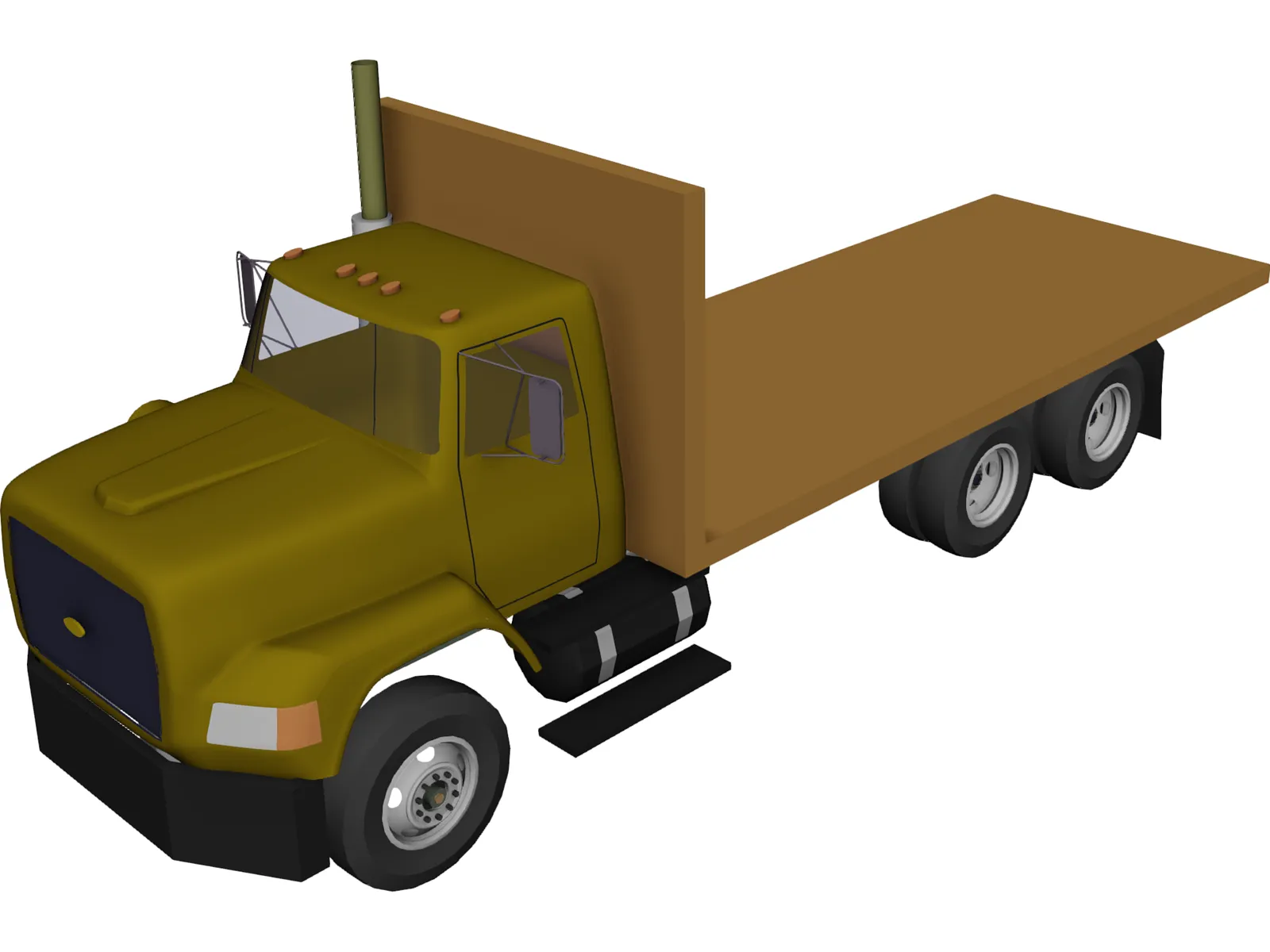 Ford Platform Truck 3D Model main preview