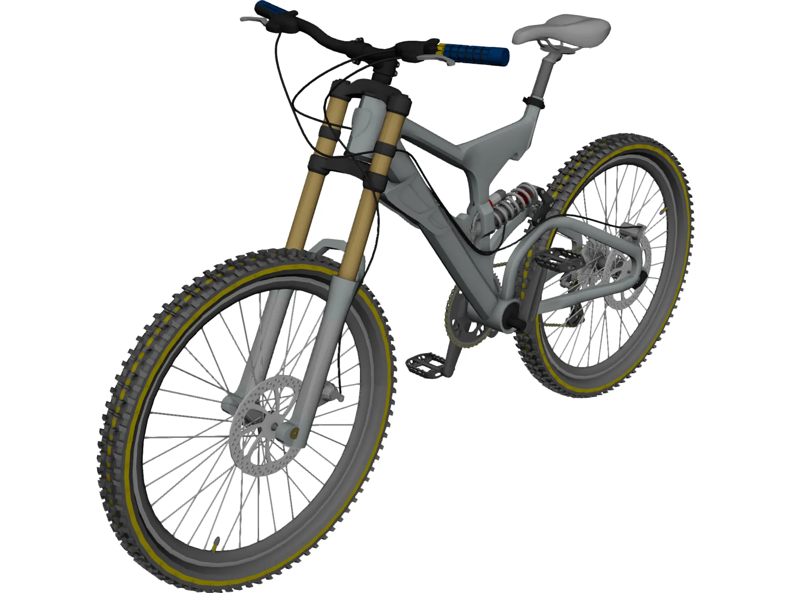 Bike Mountain Freeride/Downhill 3D Model main preview