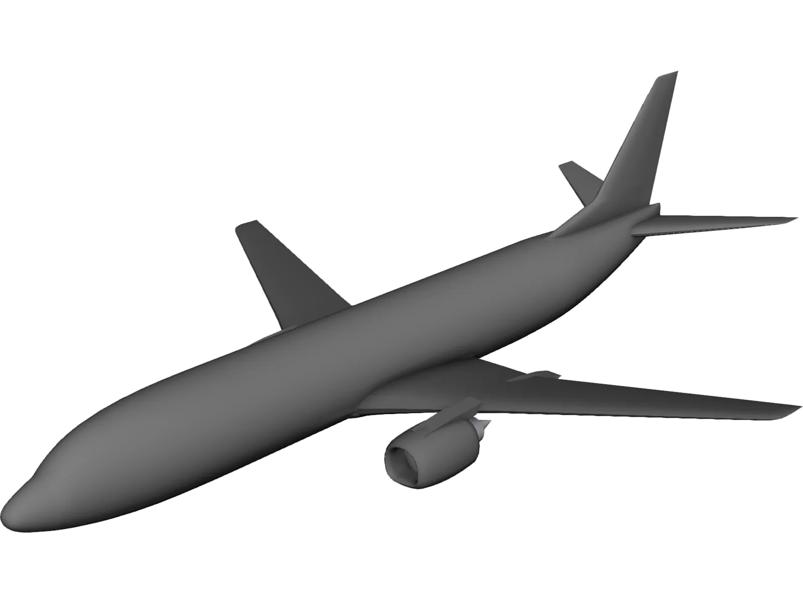 Boeing 737-400 3D Model main preview