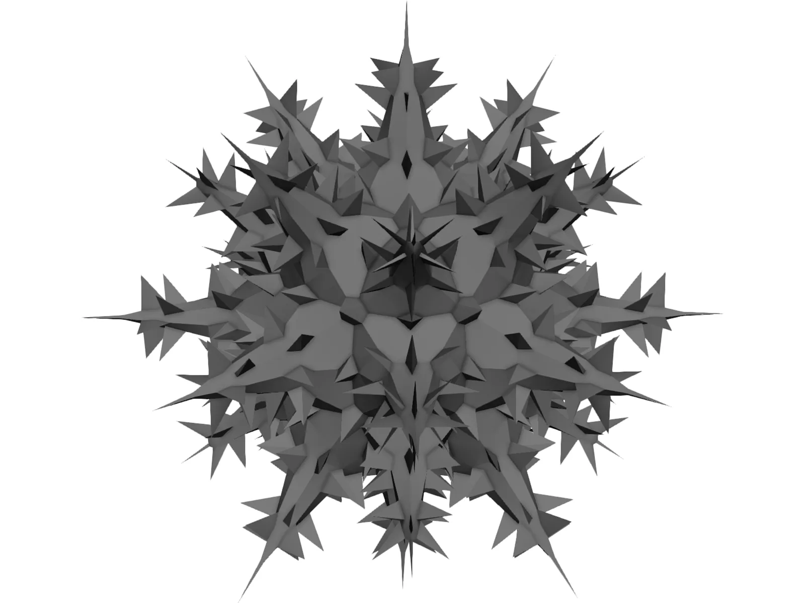 Snowflake 3D Model main preview
