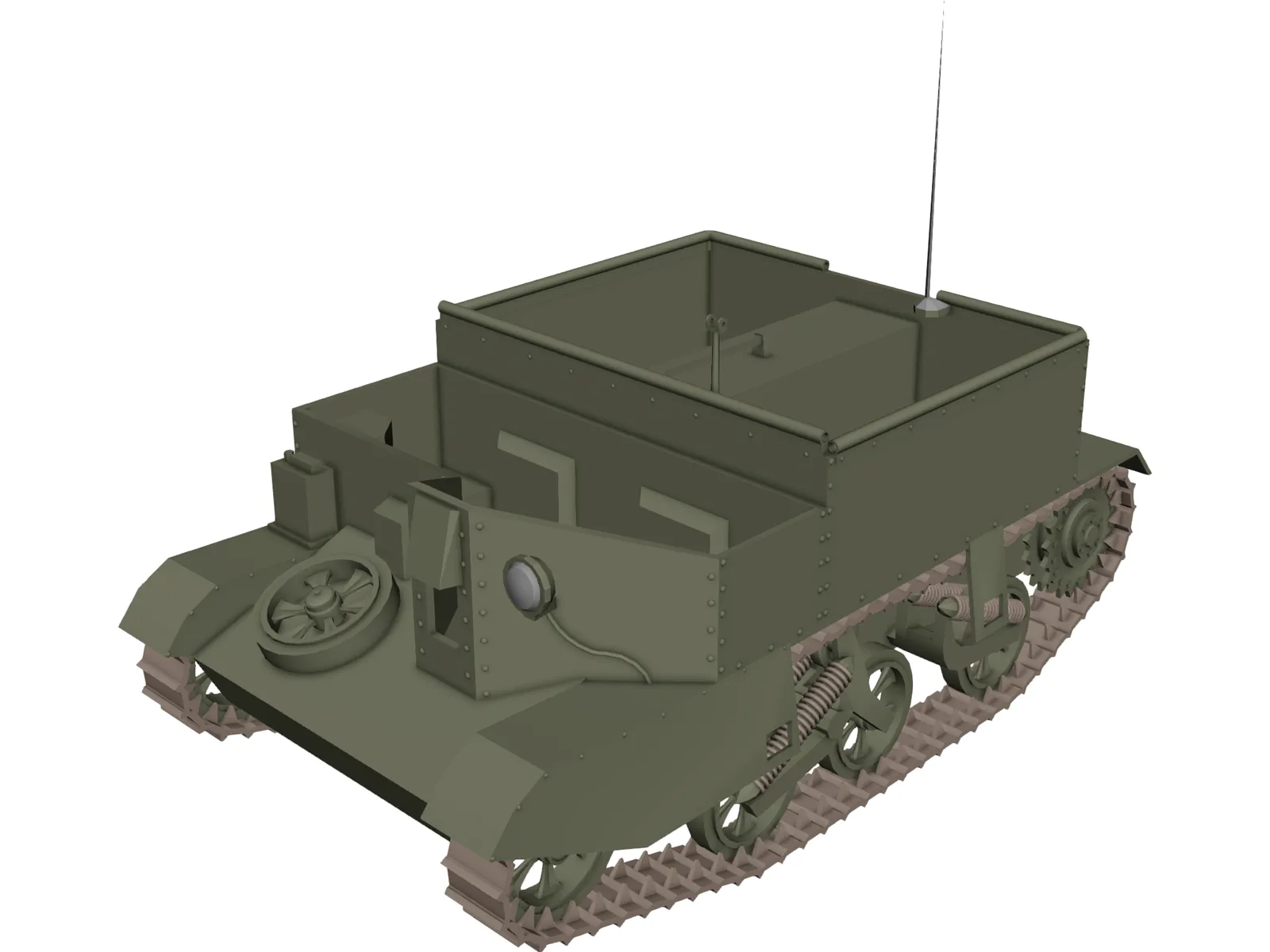 Universal (Bren Gun) Carrier 3D Model main preview