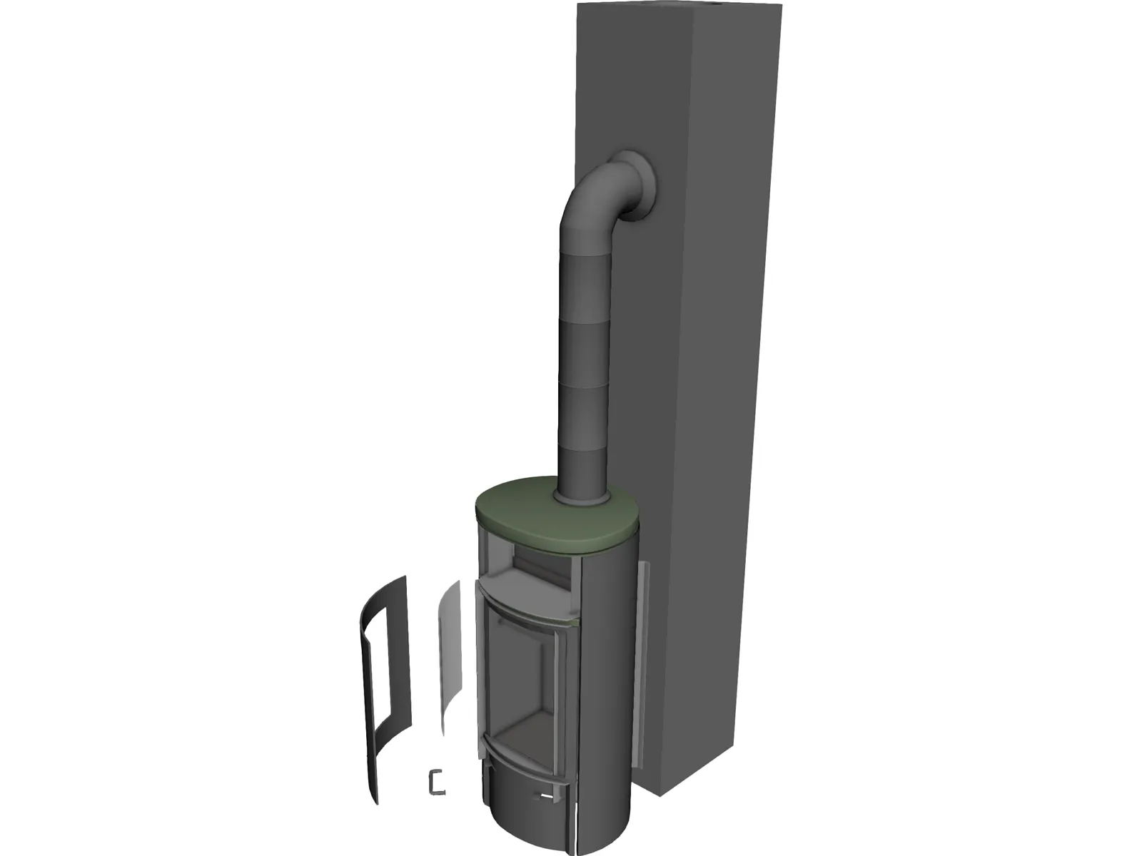 Oven Modern 3D Model main preview