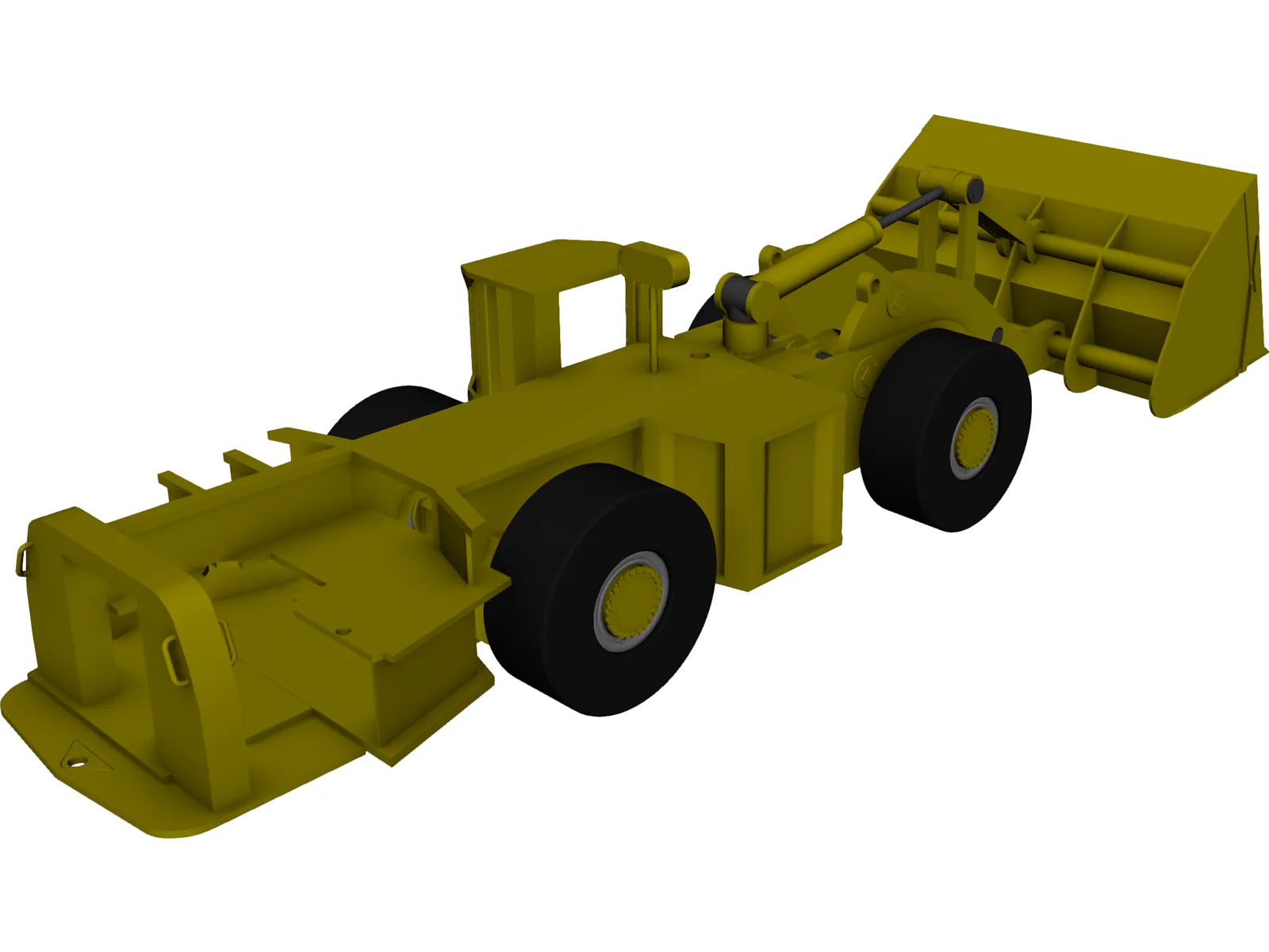 Shovel Loader 3D Model main preview