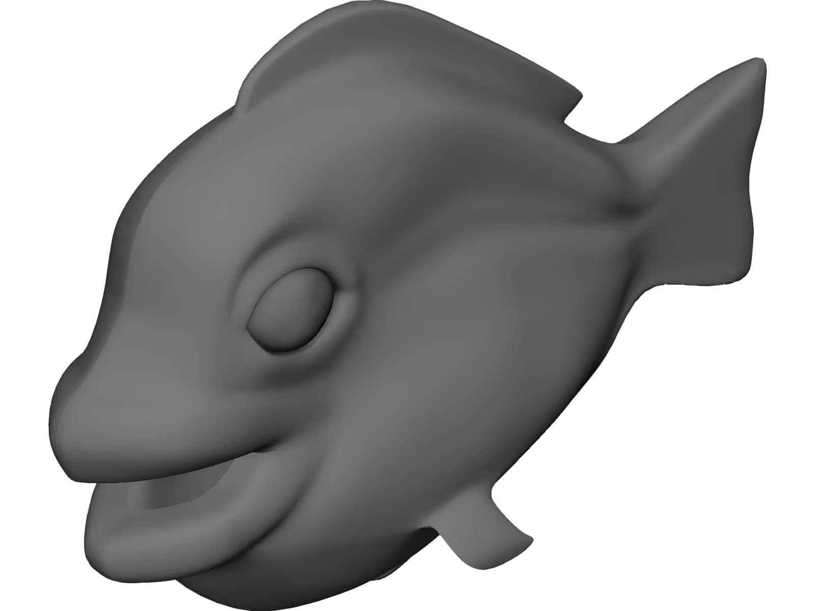 Fat Fish 3D Model main preview