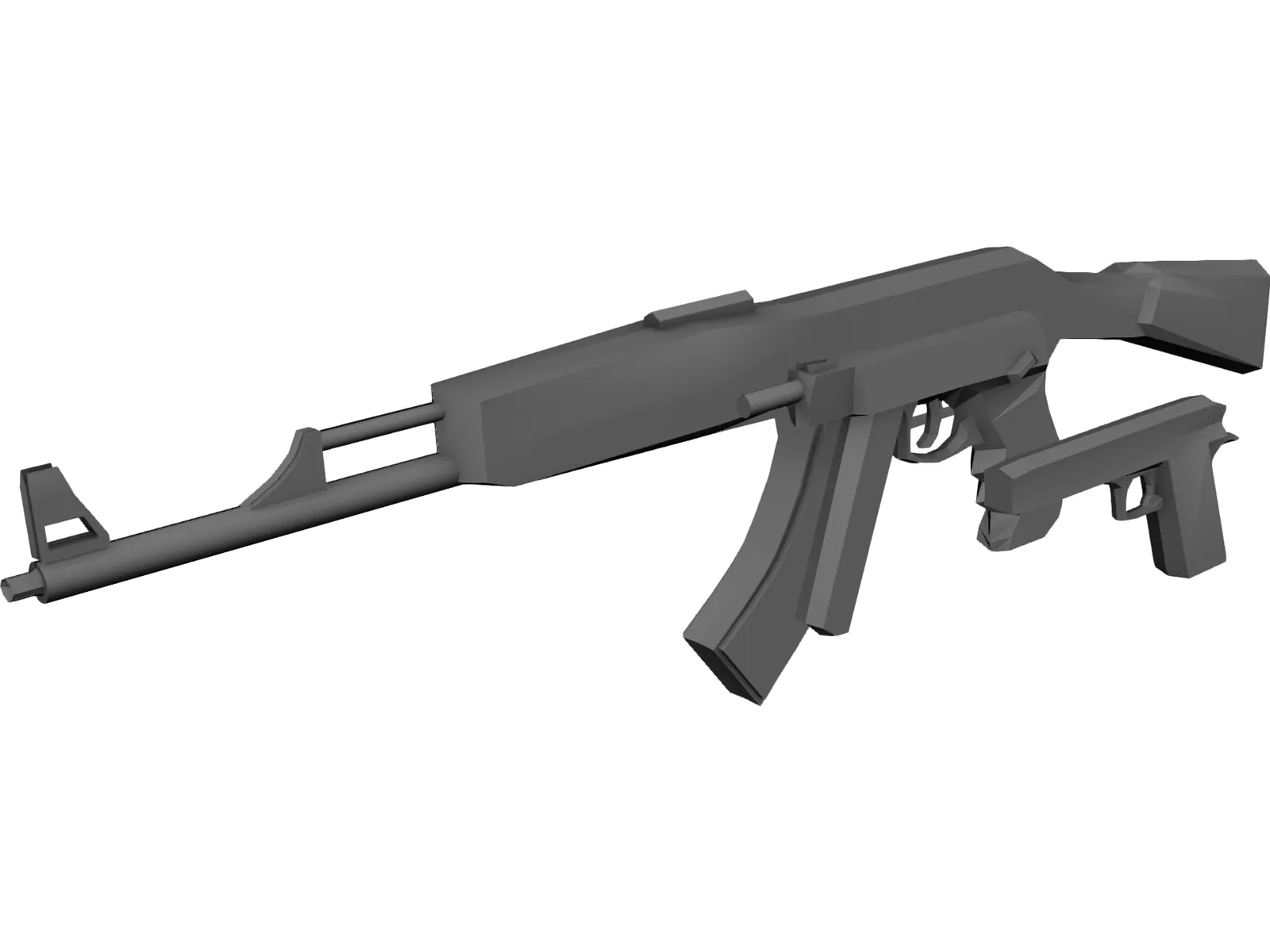 Guns 3D Model main preview