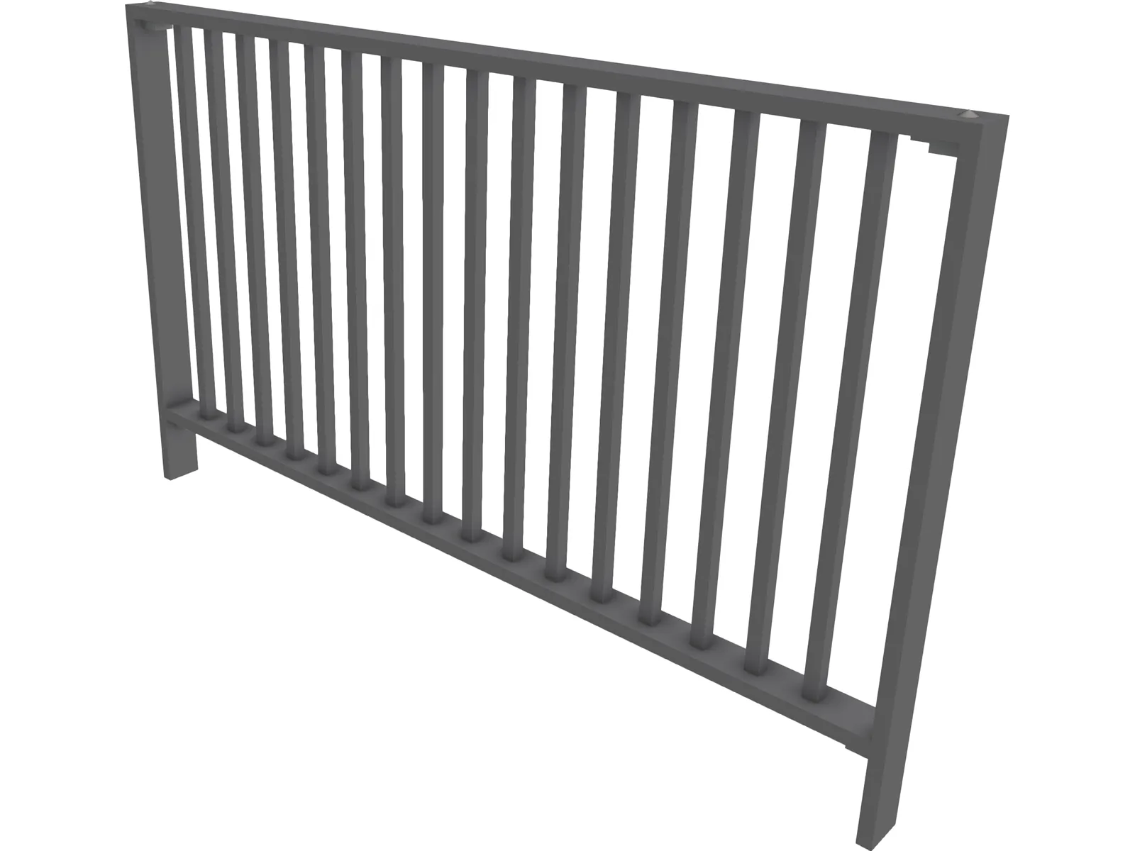 Railings 3D Model main preview
