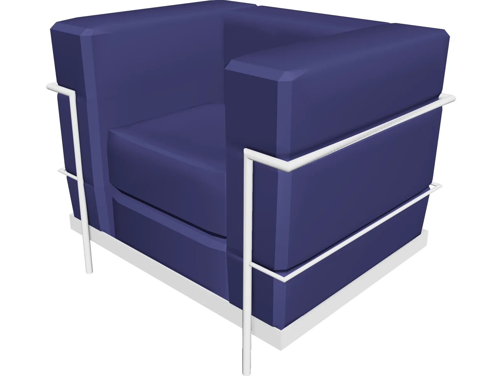 Corbusier Chair 3D Model main preview
