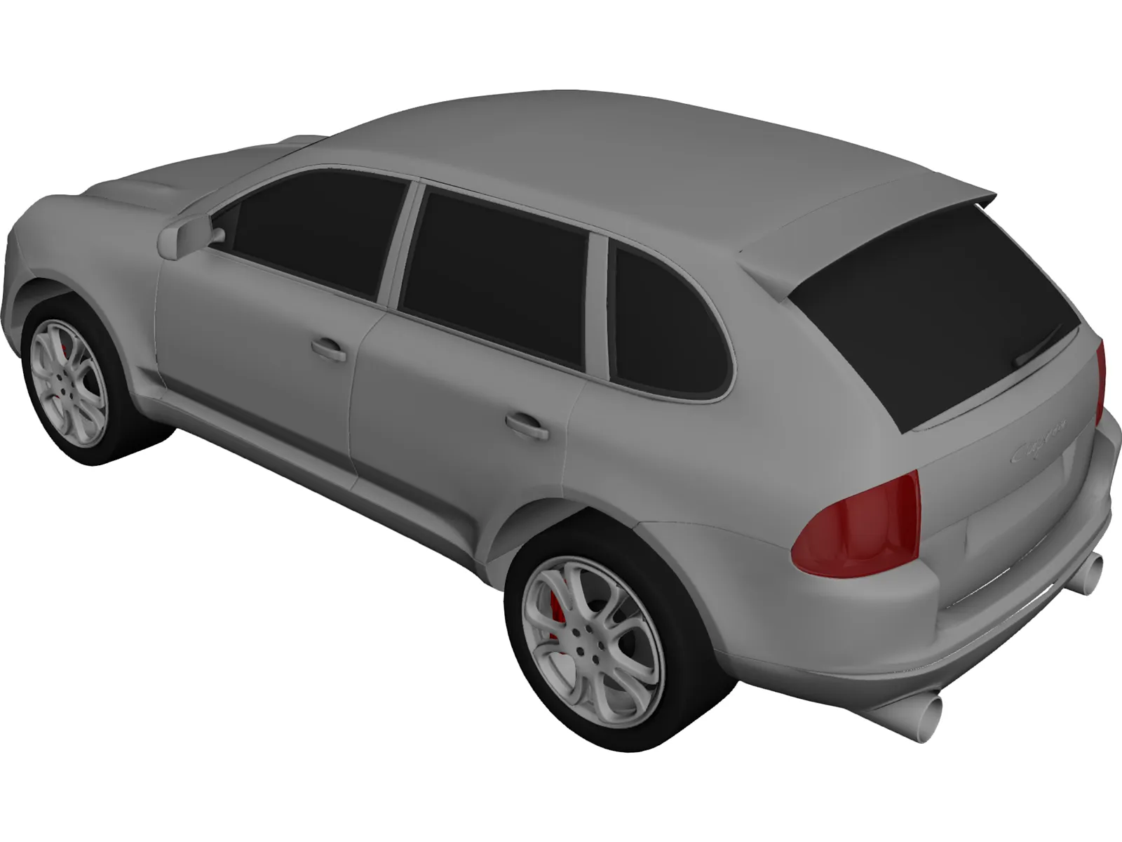 Porsche Cayenne (2004) 3D Model main preview