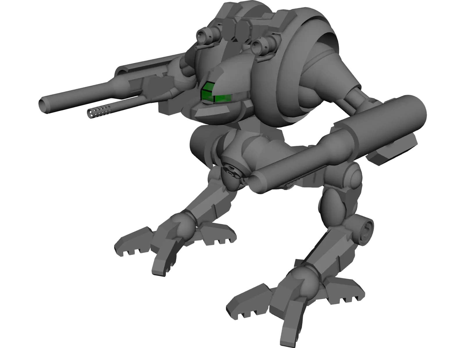 Uziel Battletech 3D Model main preview