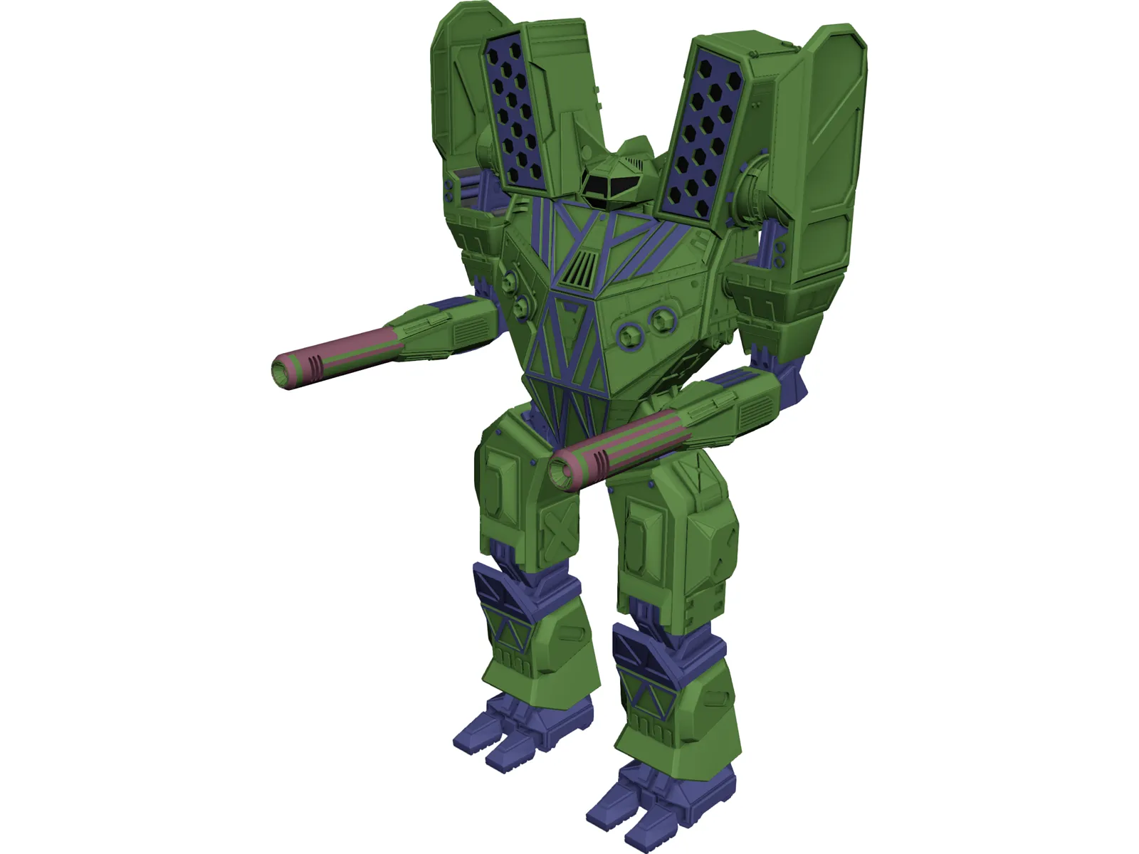 Mauler Battletech 3D Model main preview