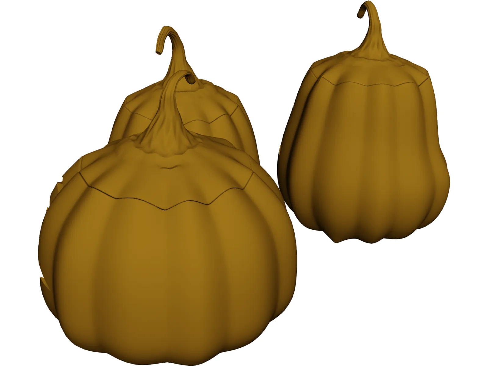 Jack O Lanterns 3D Model main preview