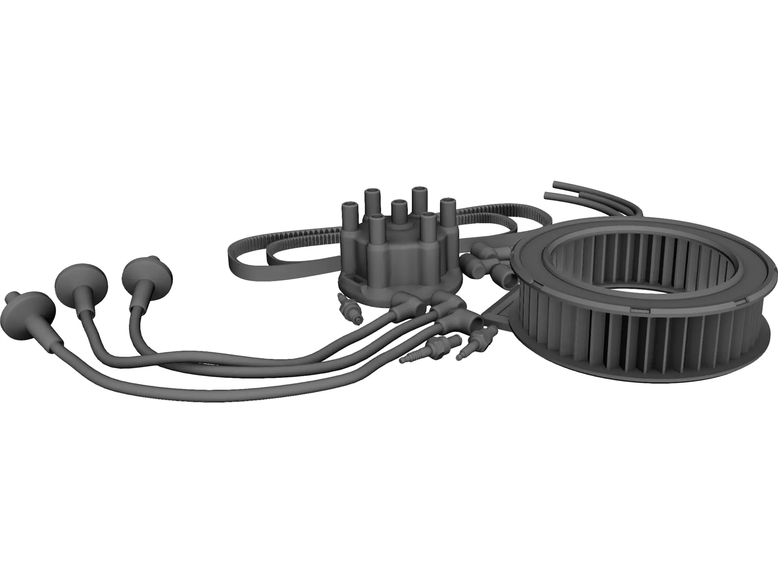 Auto Parts 3D Model main preview