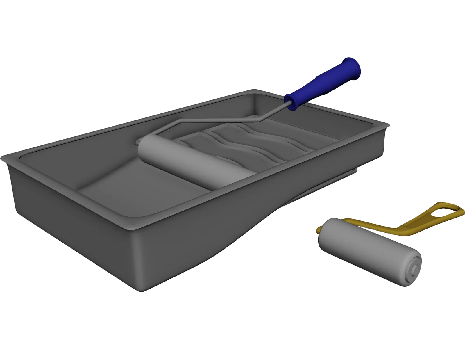 Paint Rollers 3D Model main preview