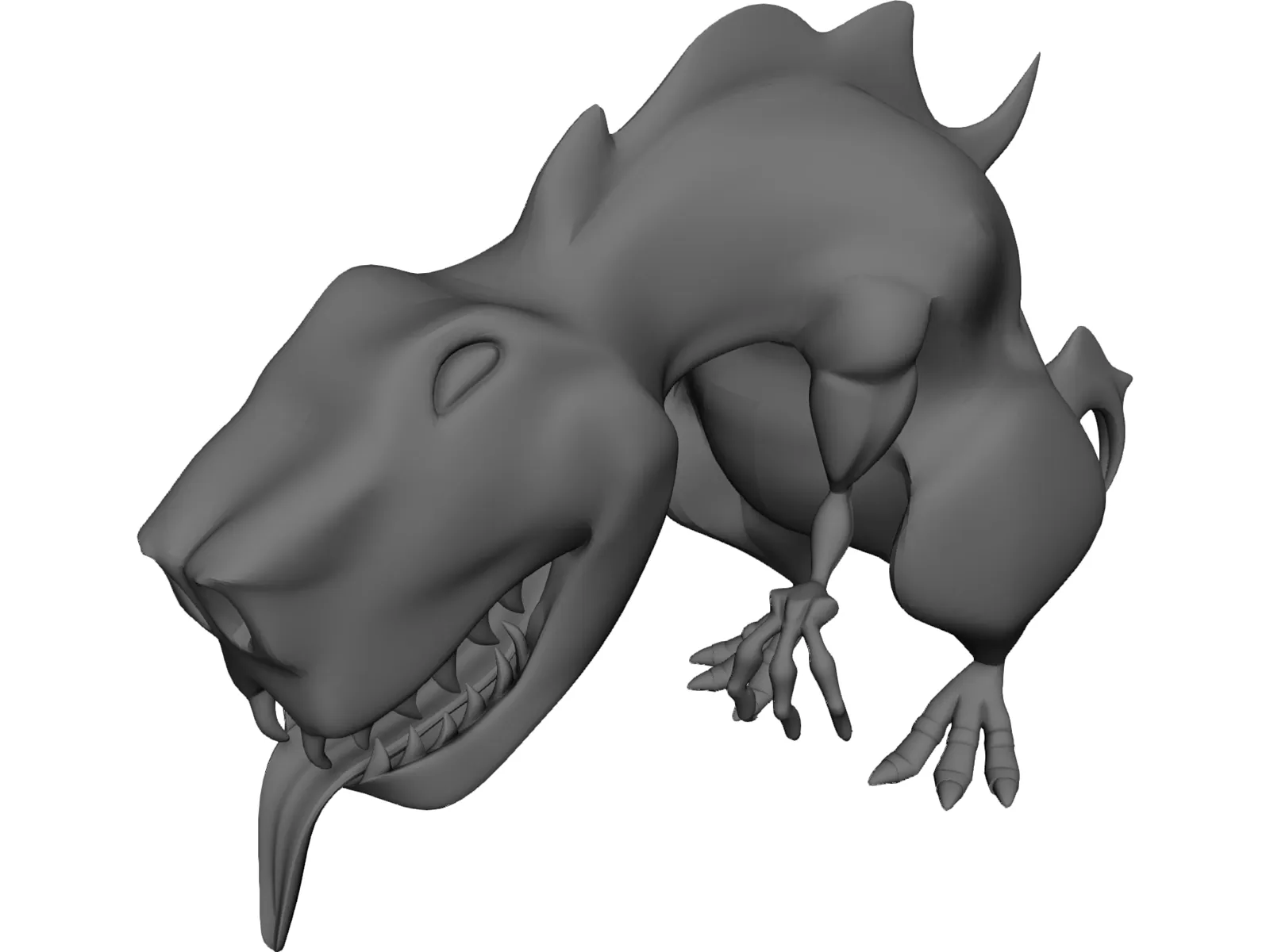 Dinosaur Cartoon 3D Model main preview