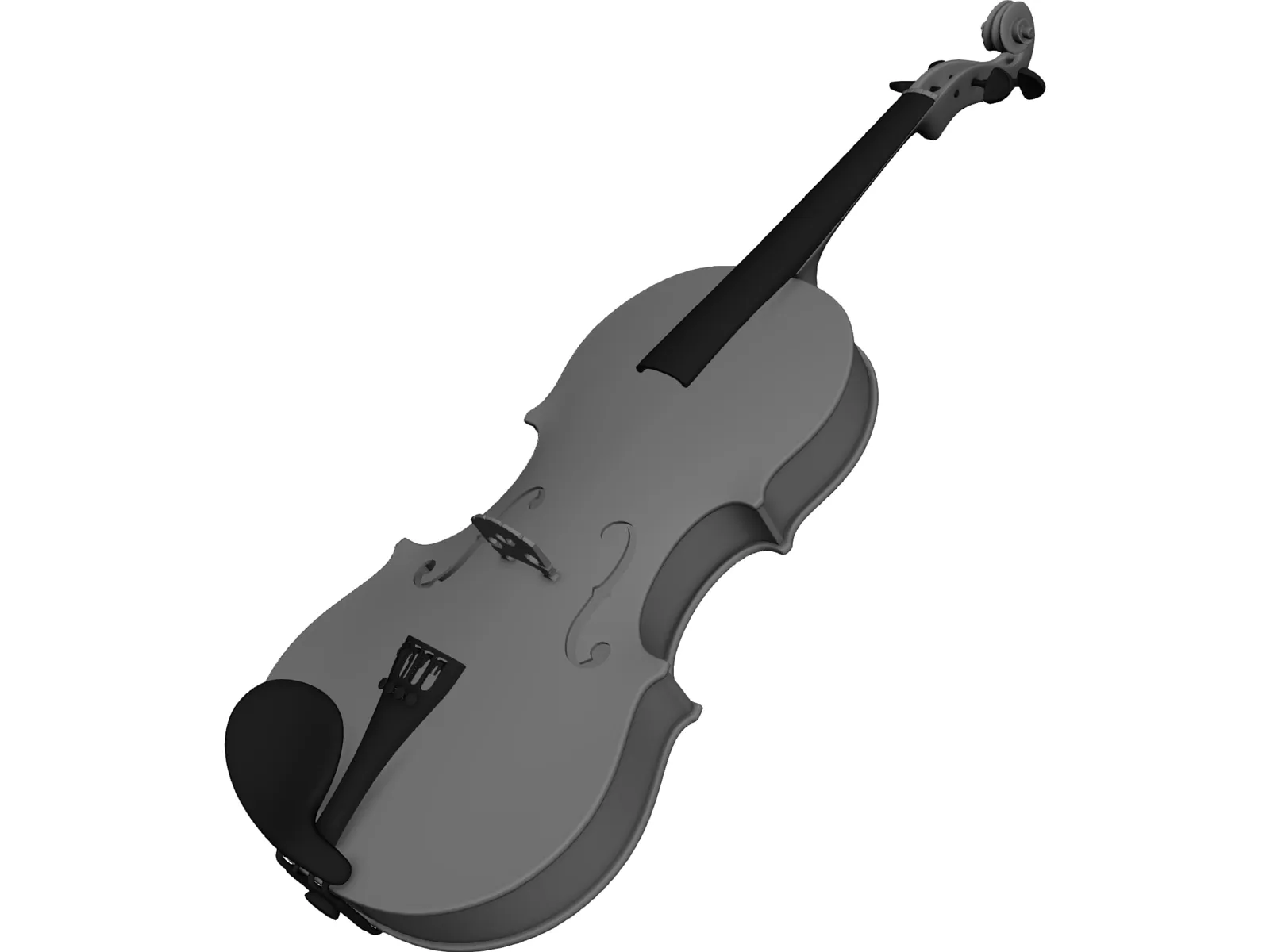 Violin G. Ornati (1921) 3D Model main preview