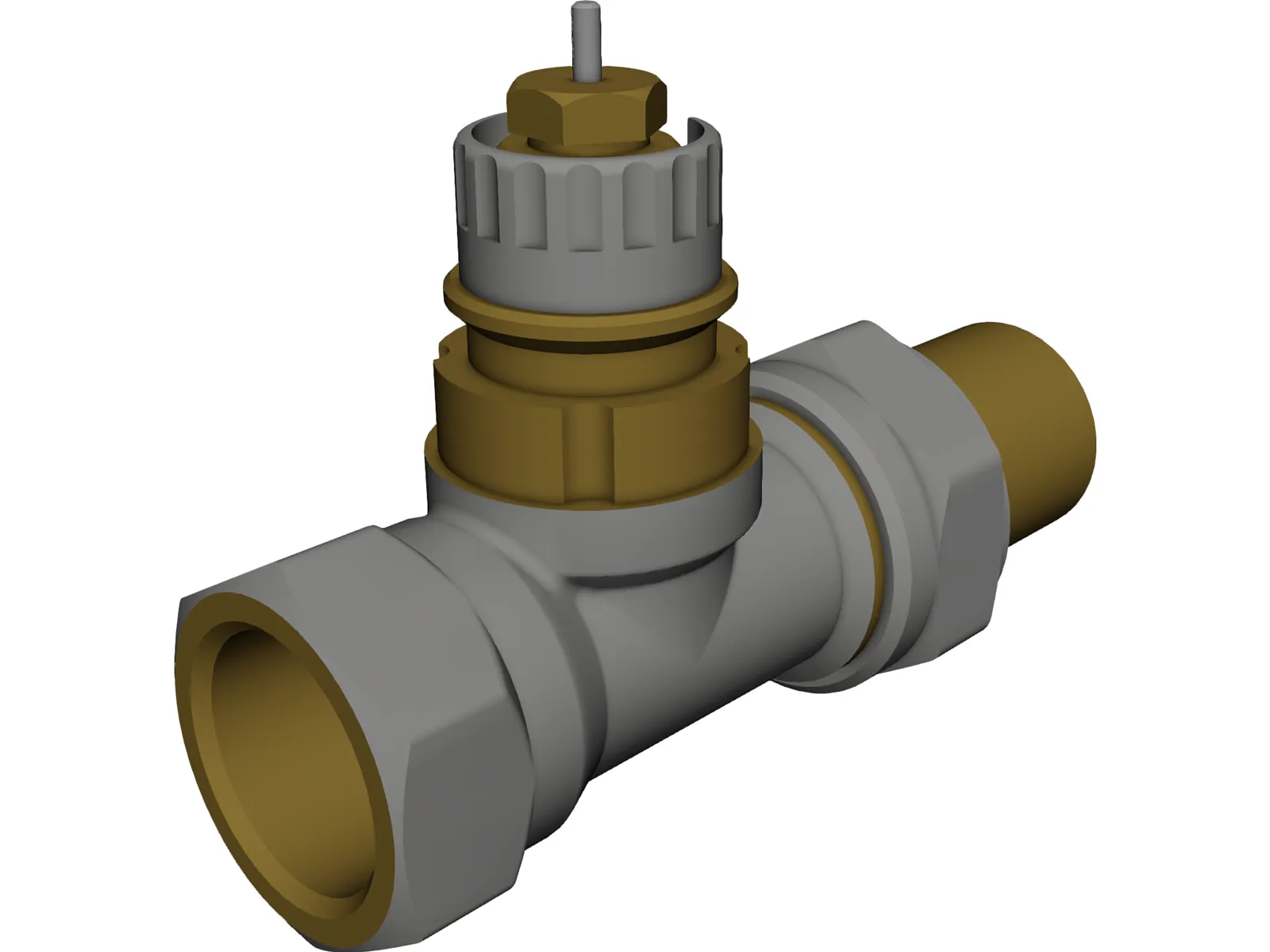 Danfoss Radiator Valve 3D Model main preview